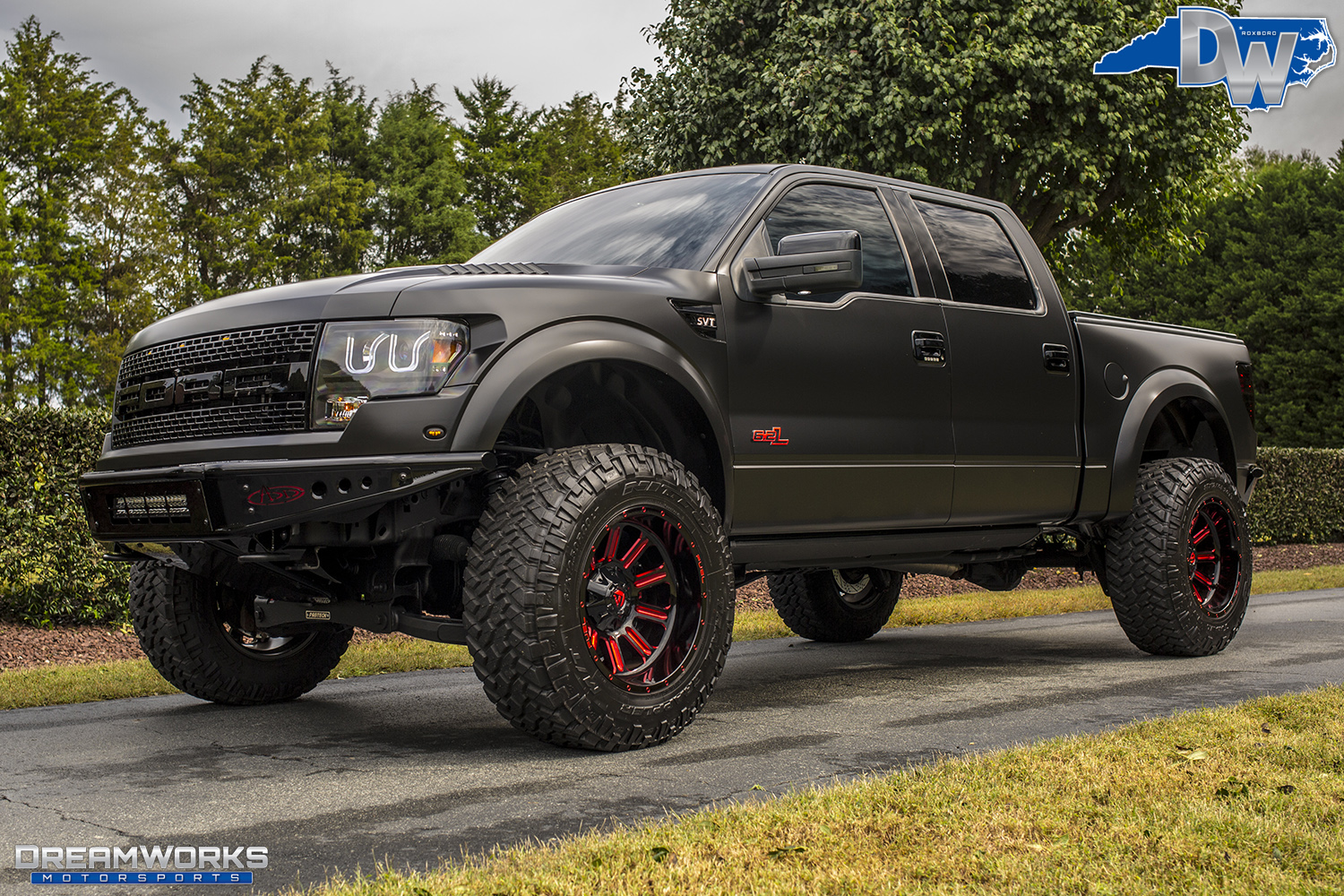 Matte Black Ford Raptor — Dreamworks Motorsports