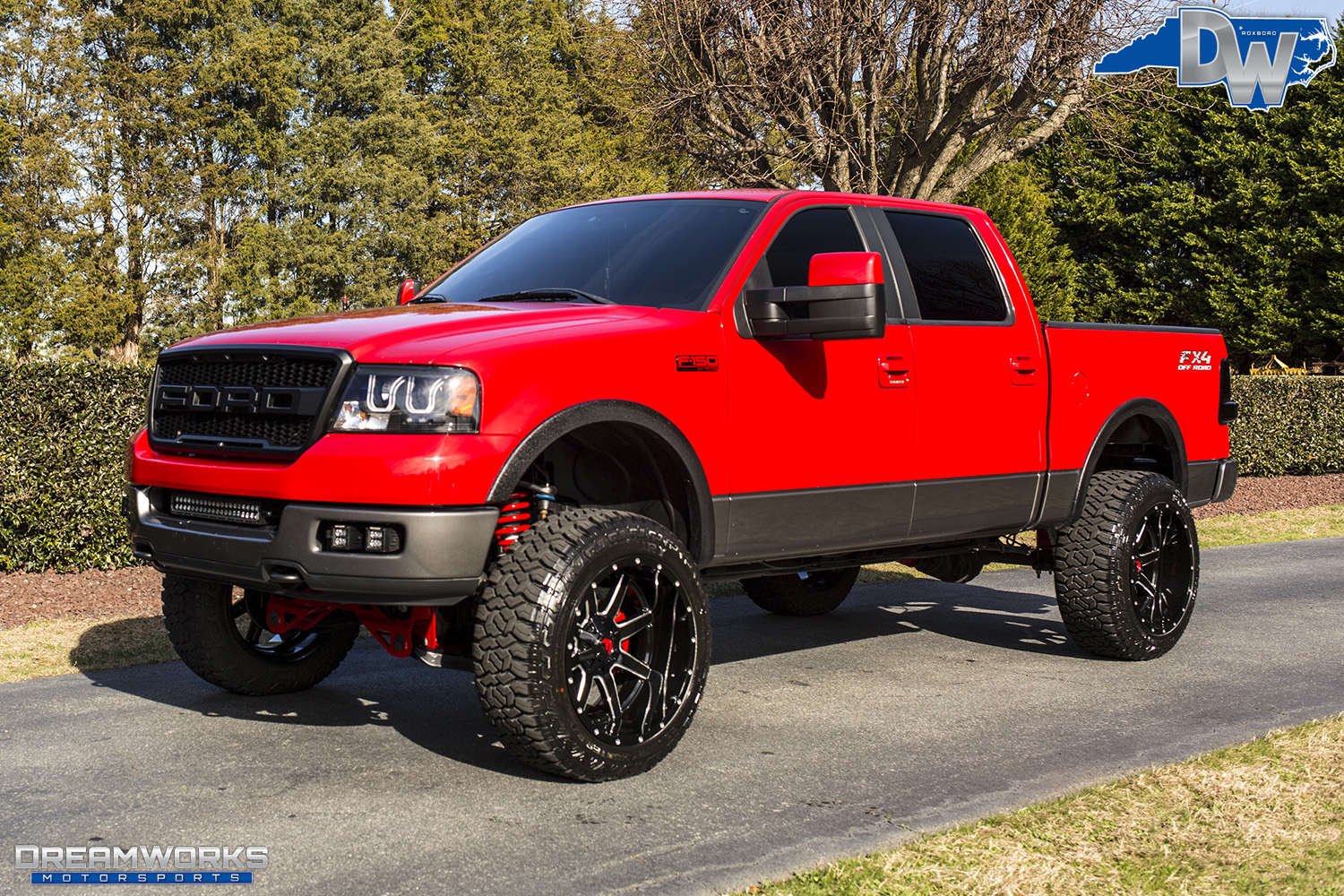 Red Ford F-150 — Dreamworks Motorsports