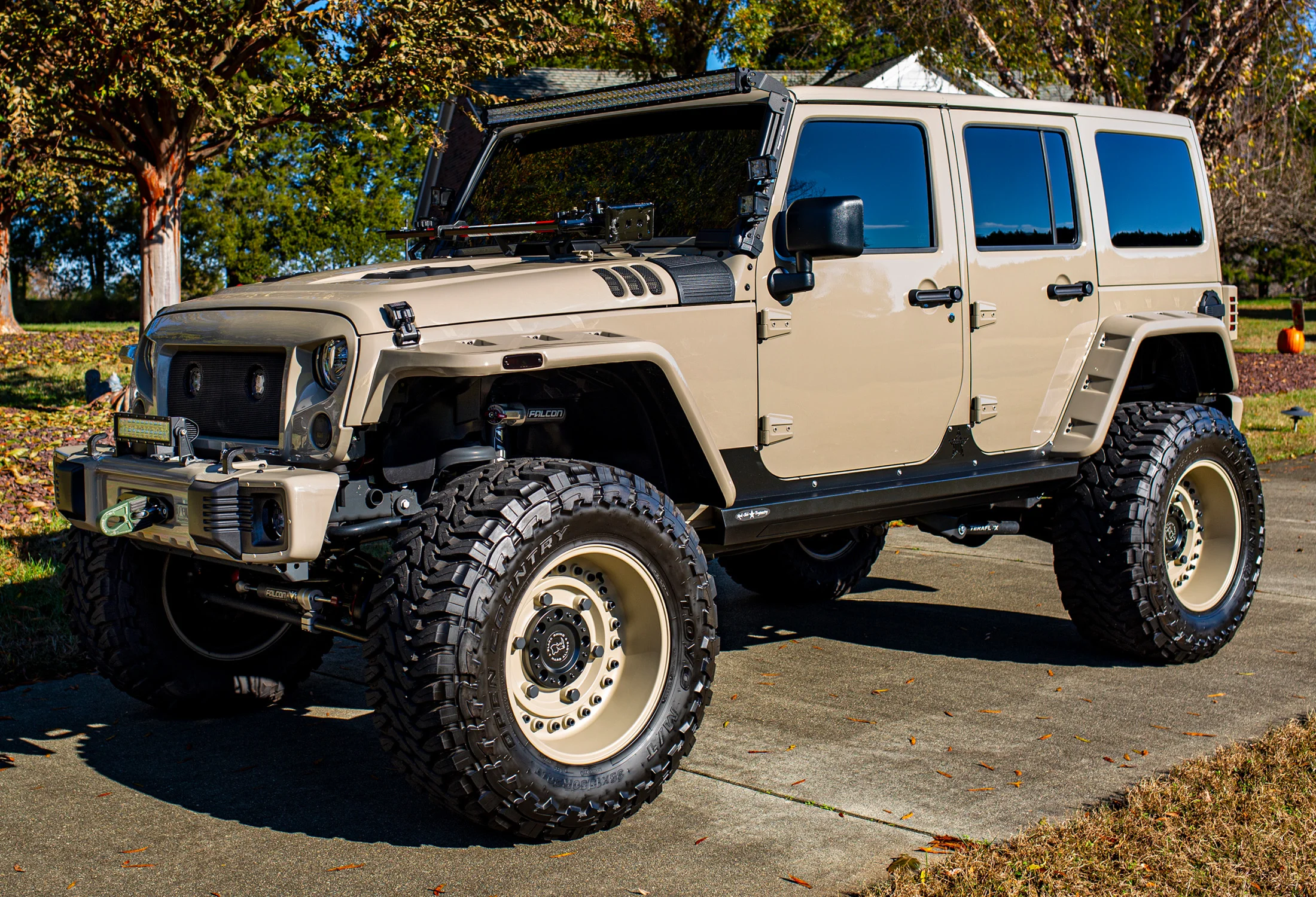 tan jeep