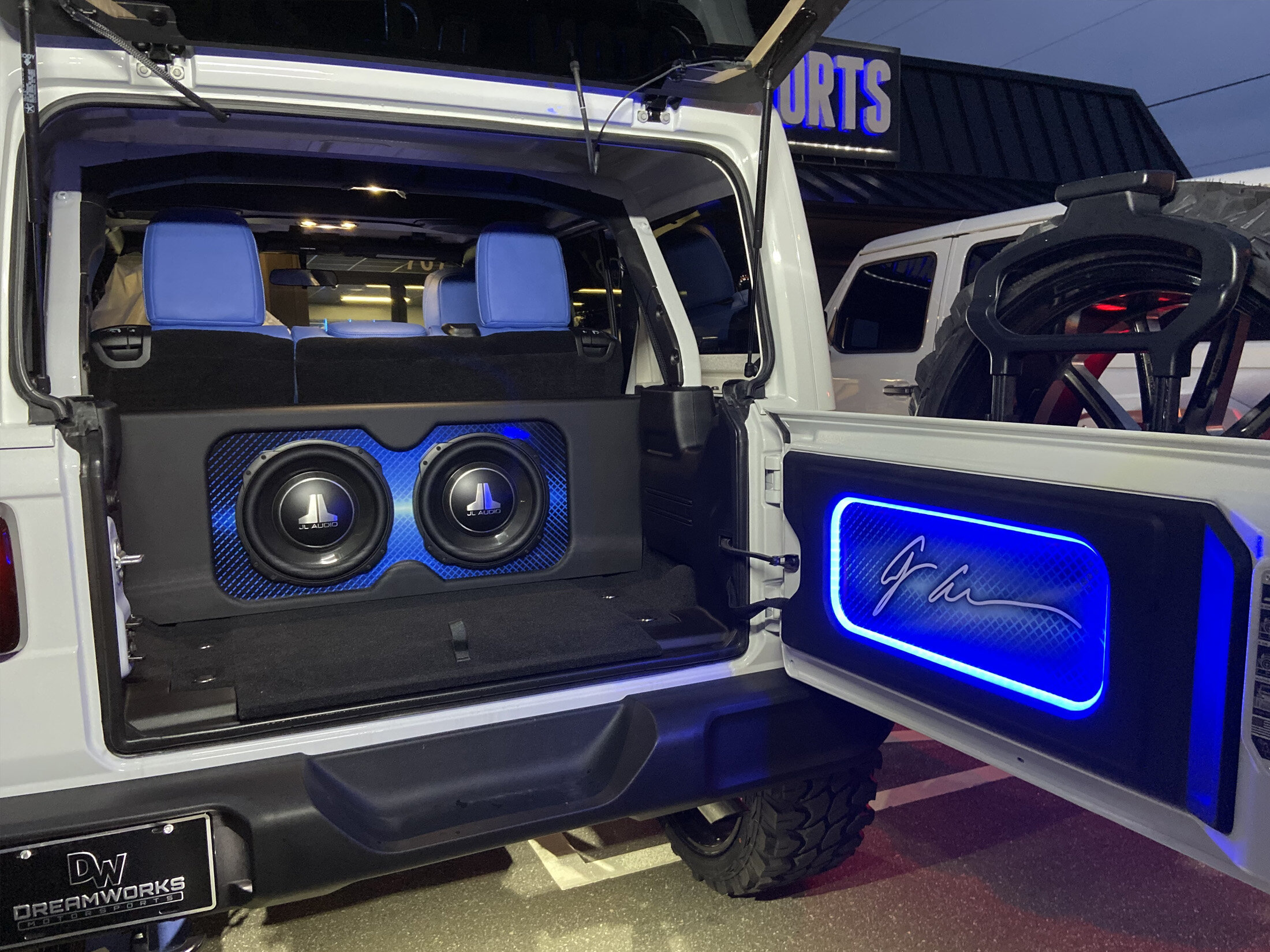 jeep wrangler sound bar with led lights