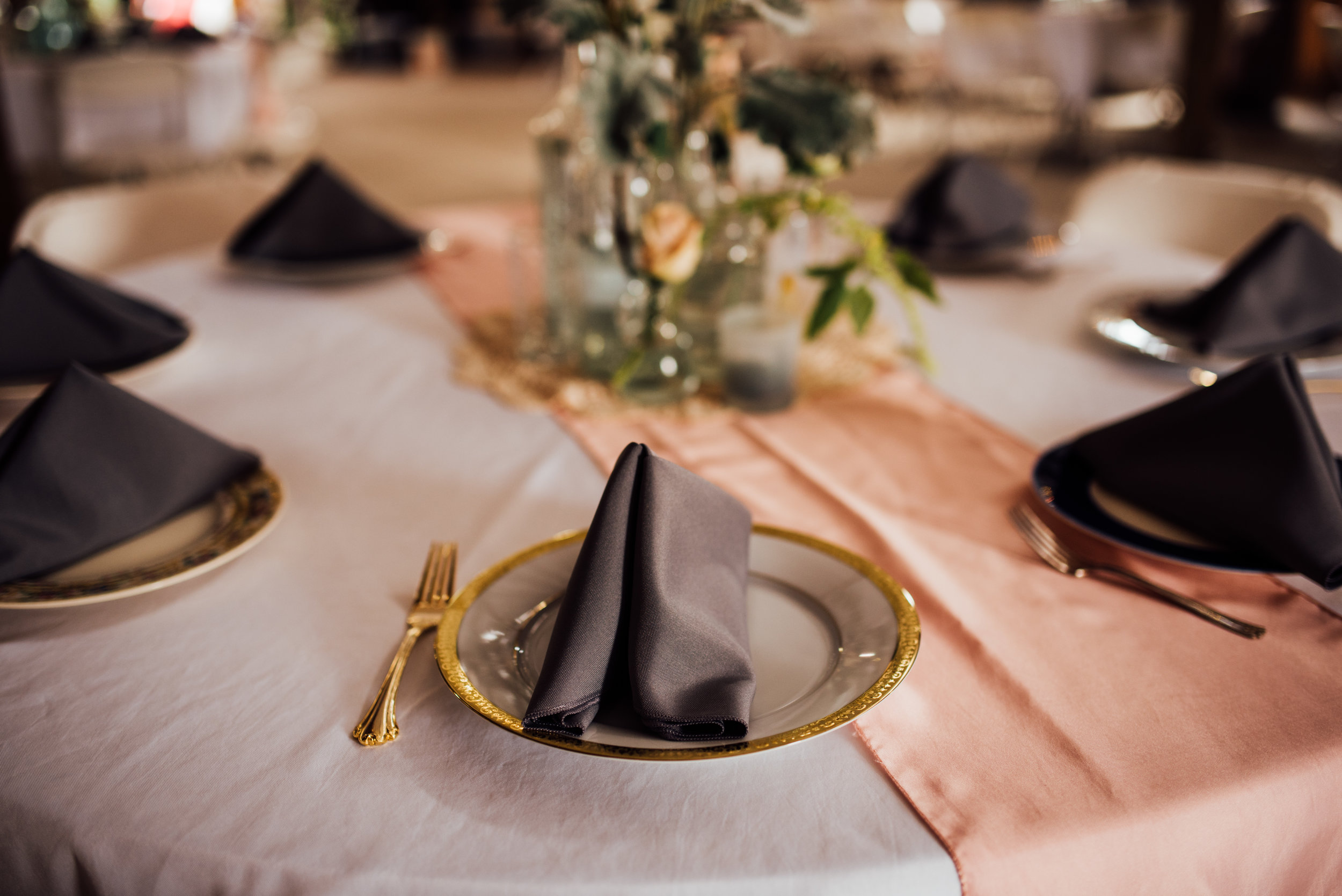 vintage plates table setting