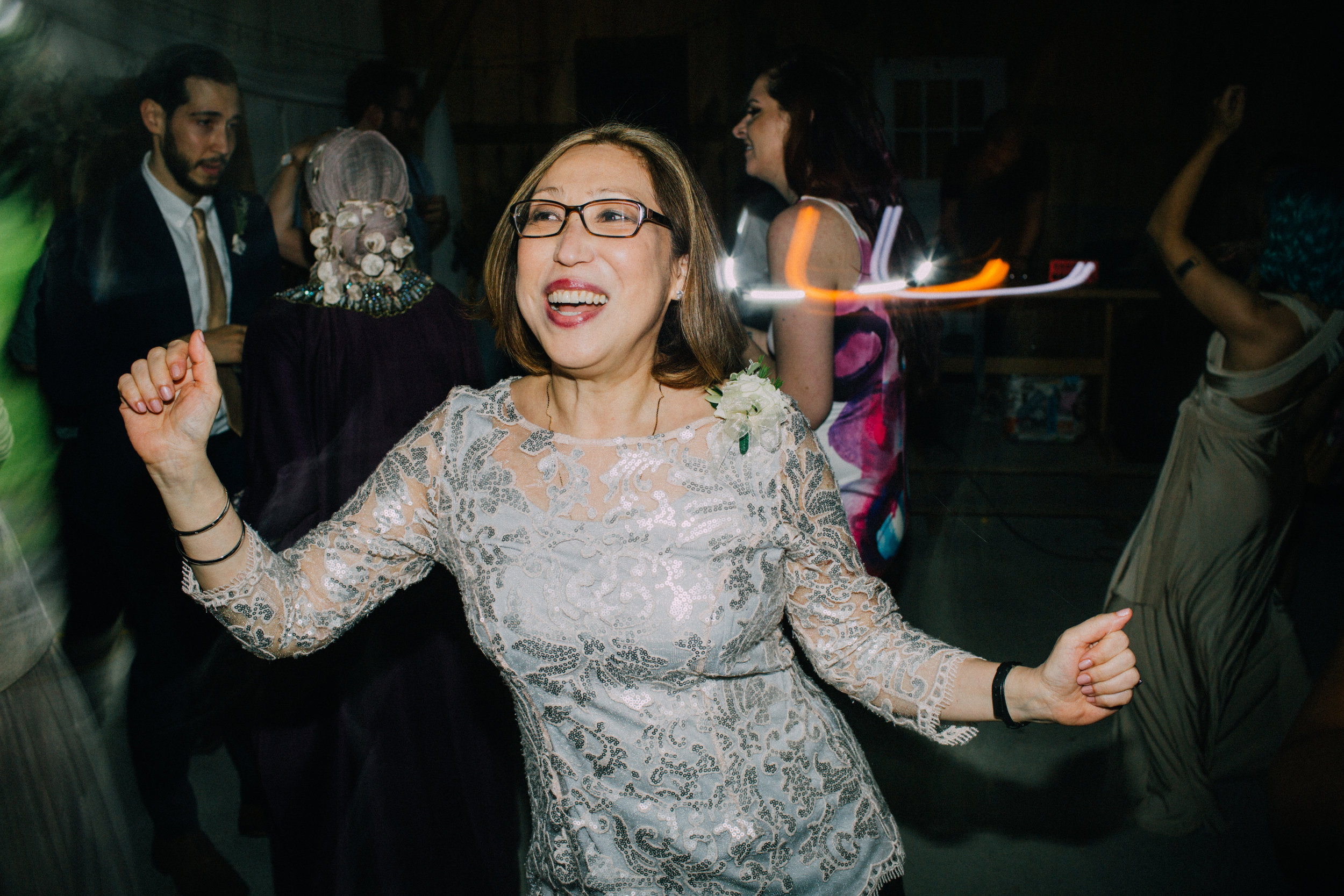 mother of the groom dancing at reception