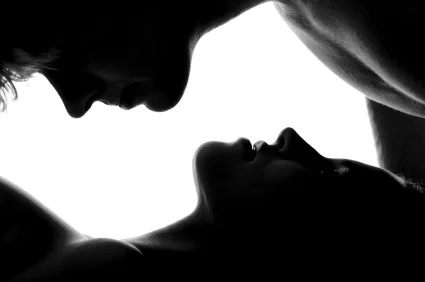 Artistic photo of a man and woman in a sensual pose