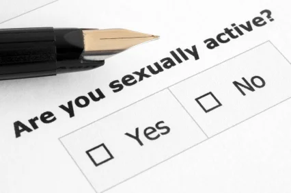 Sex survey asking the question "are you sexually active?"