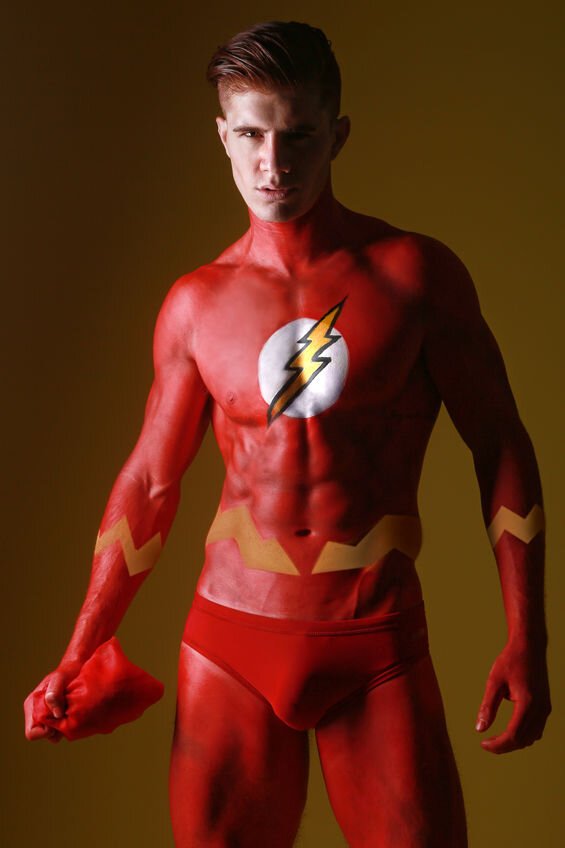 The Flash. Sexy comic book hero.