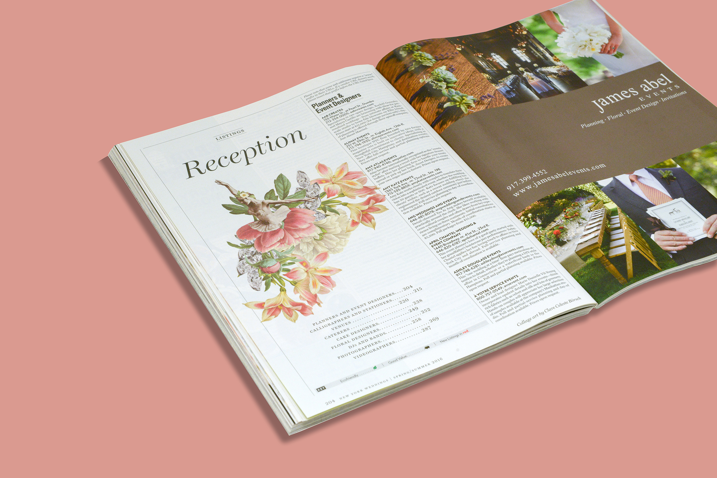 Bespoke Illustration for Wedding Editorial
