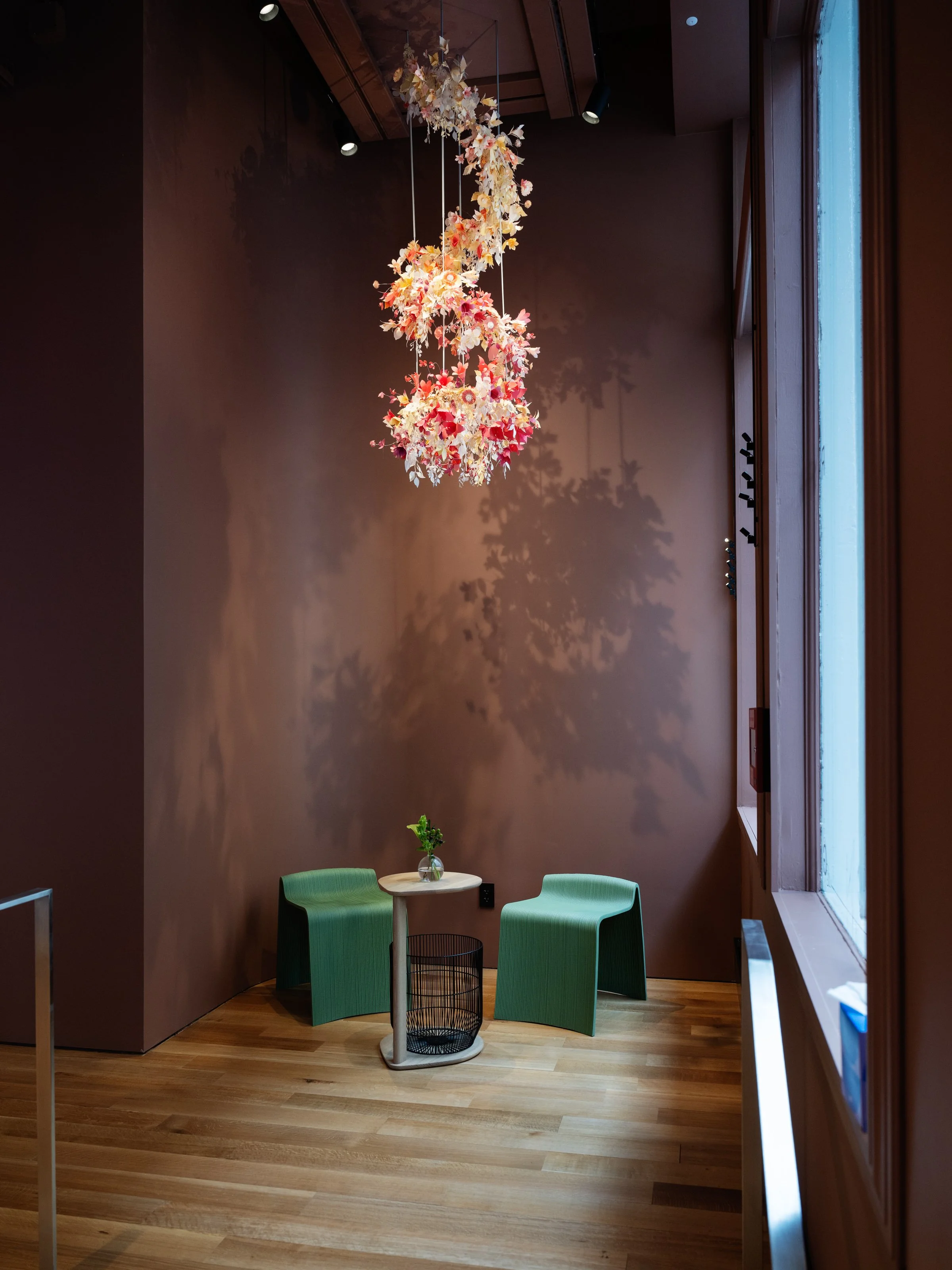 Retail Window Floral Botanical Artwork— 113 Spring NYC