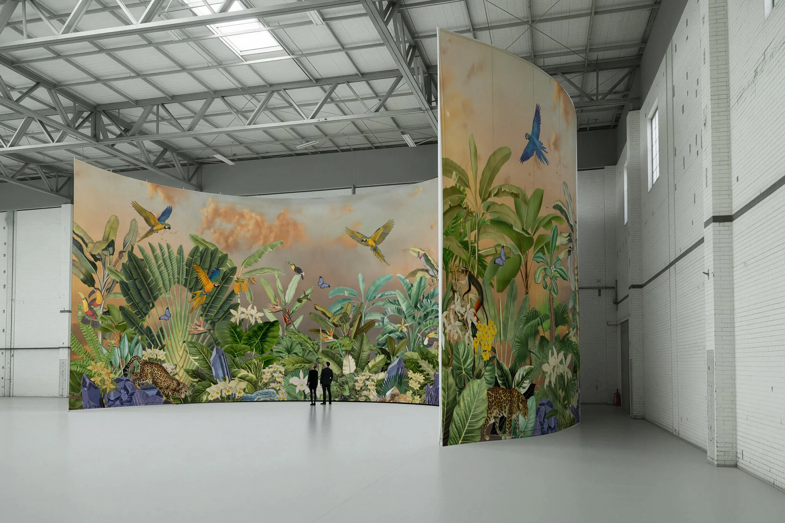 Visitor Perspective — Towering Jungle Installation Concept for Conferences