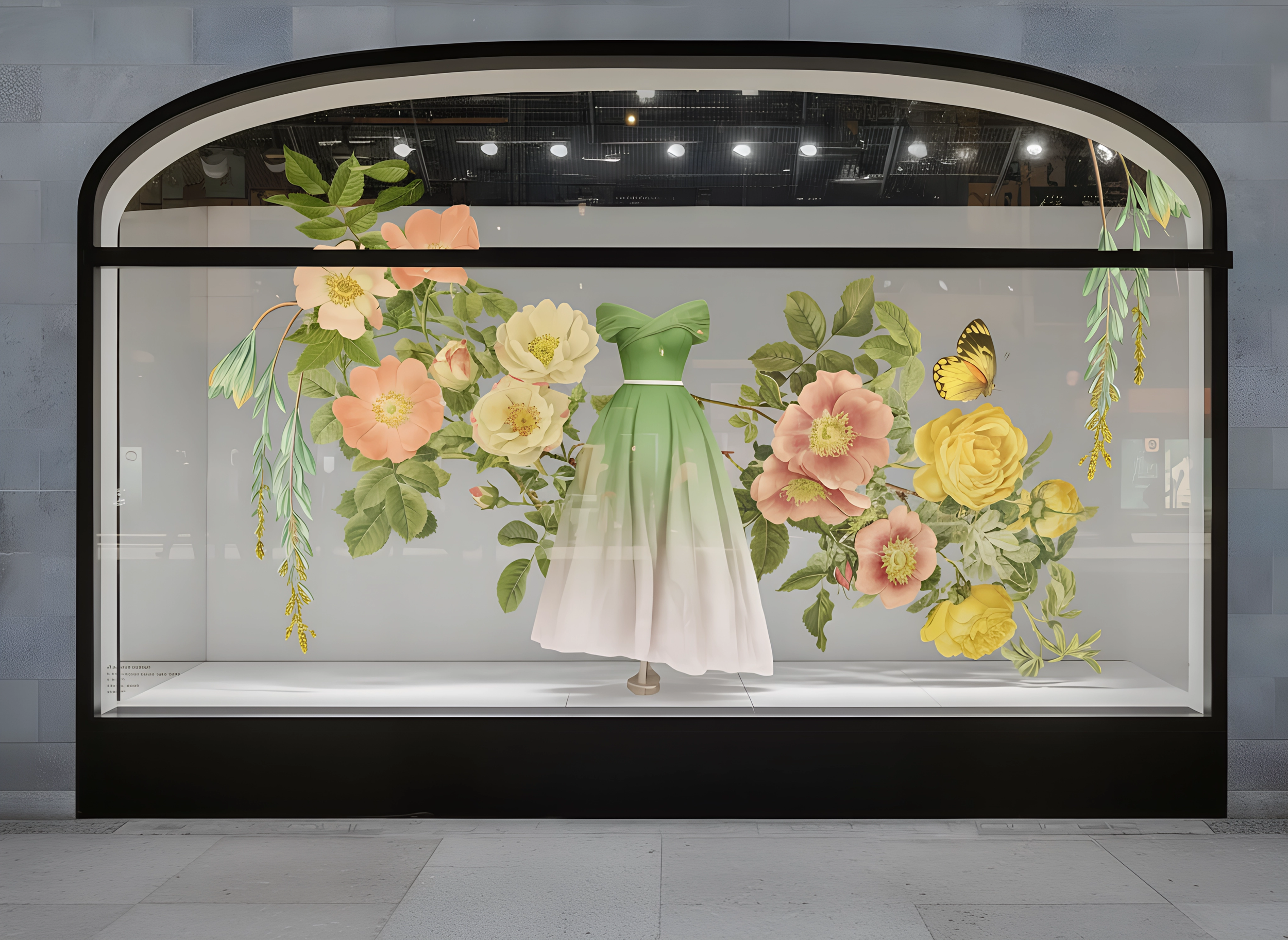 Scenographic Luxury Window Installation Concept — Immersive Brand Environment