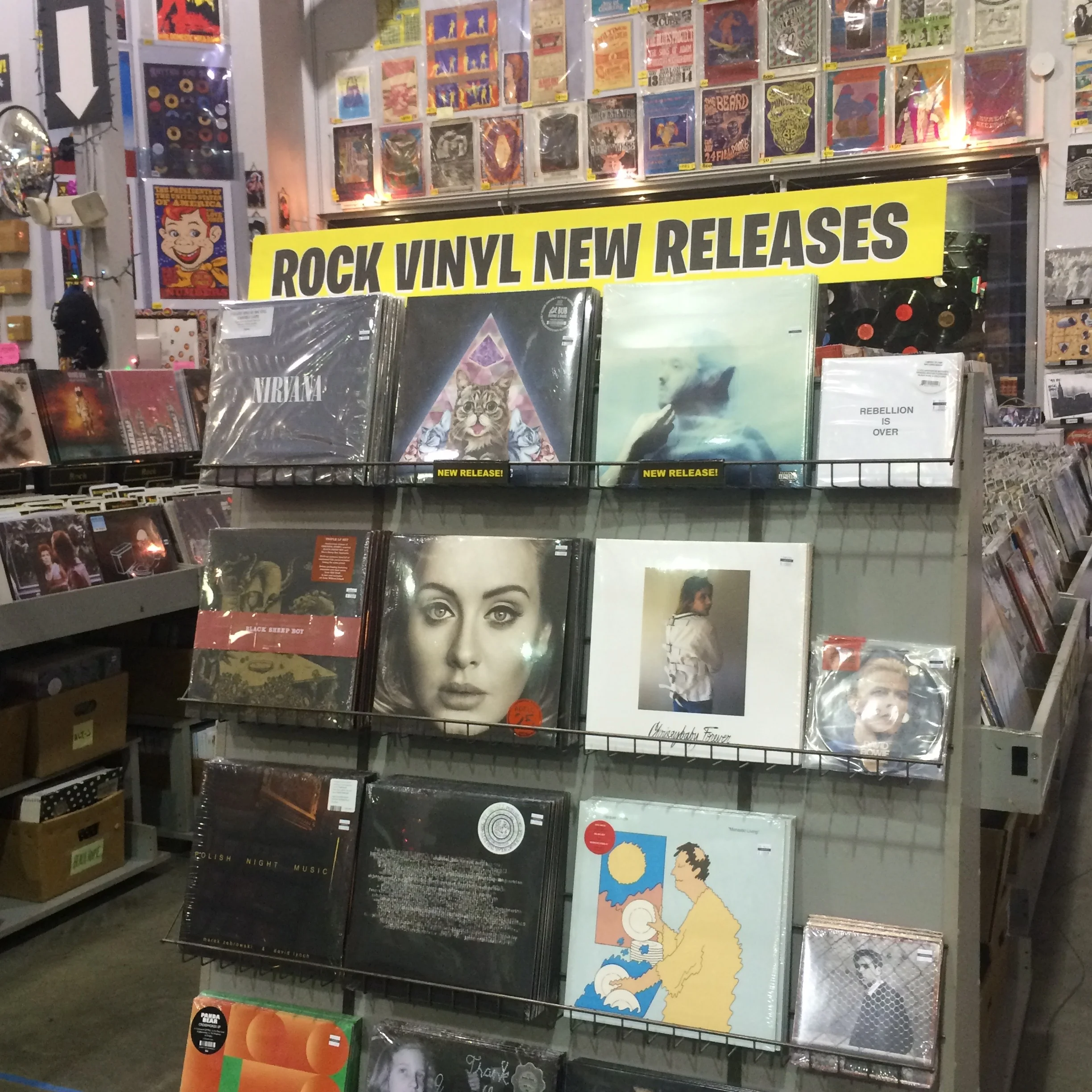 Most people were not there to buy new releases