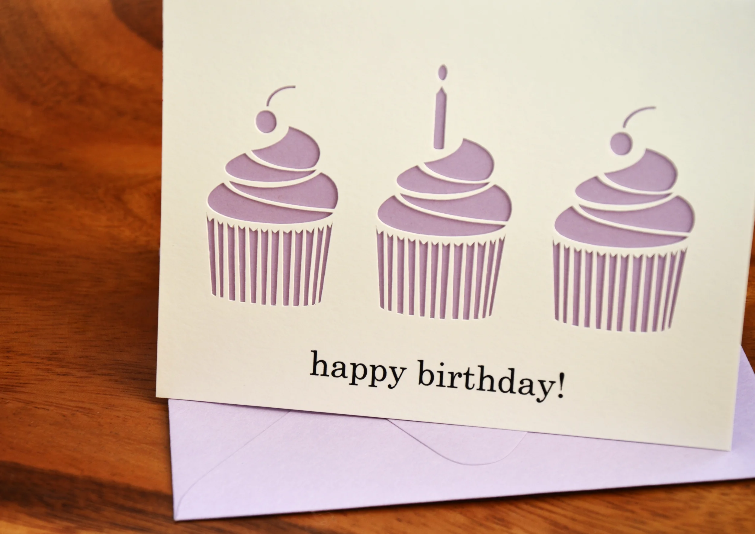 birthday cupcakes | pastel purple