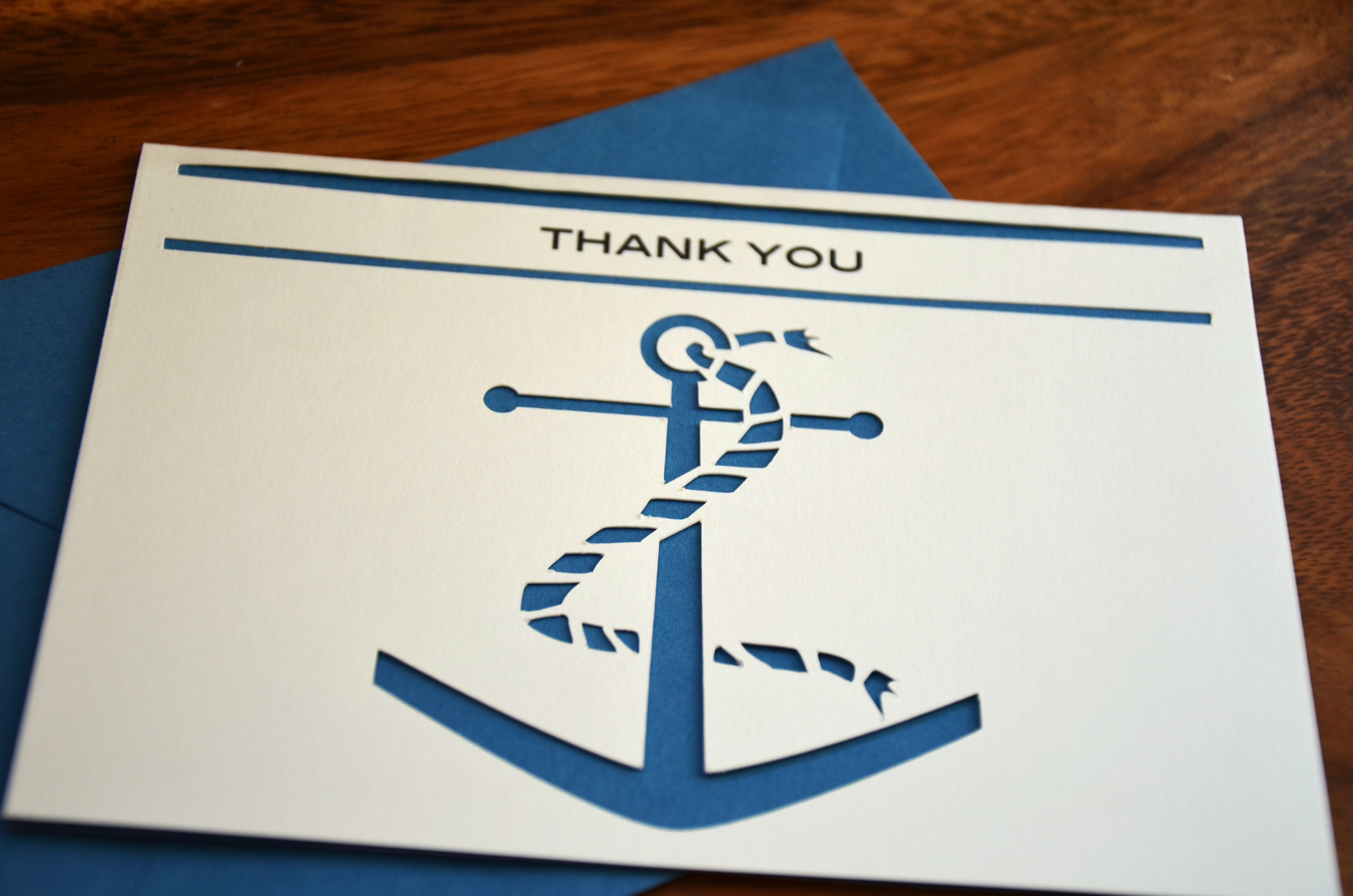 anchor thank you | blue