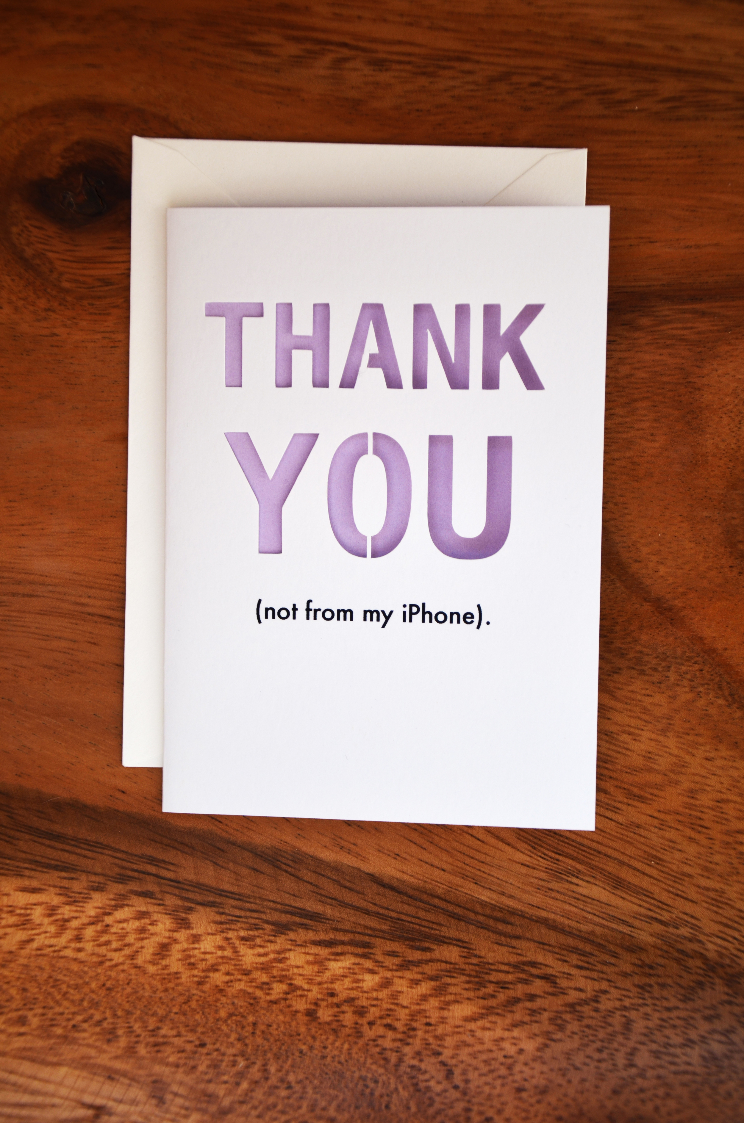 thank you (not from my iPhone) | light purple
