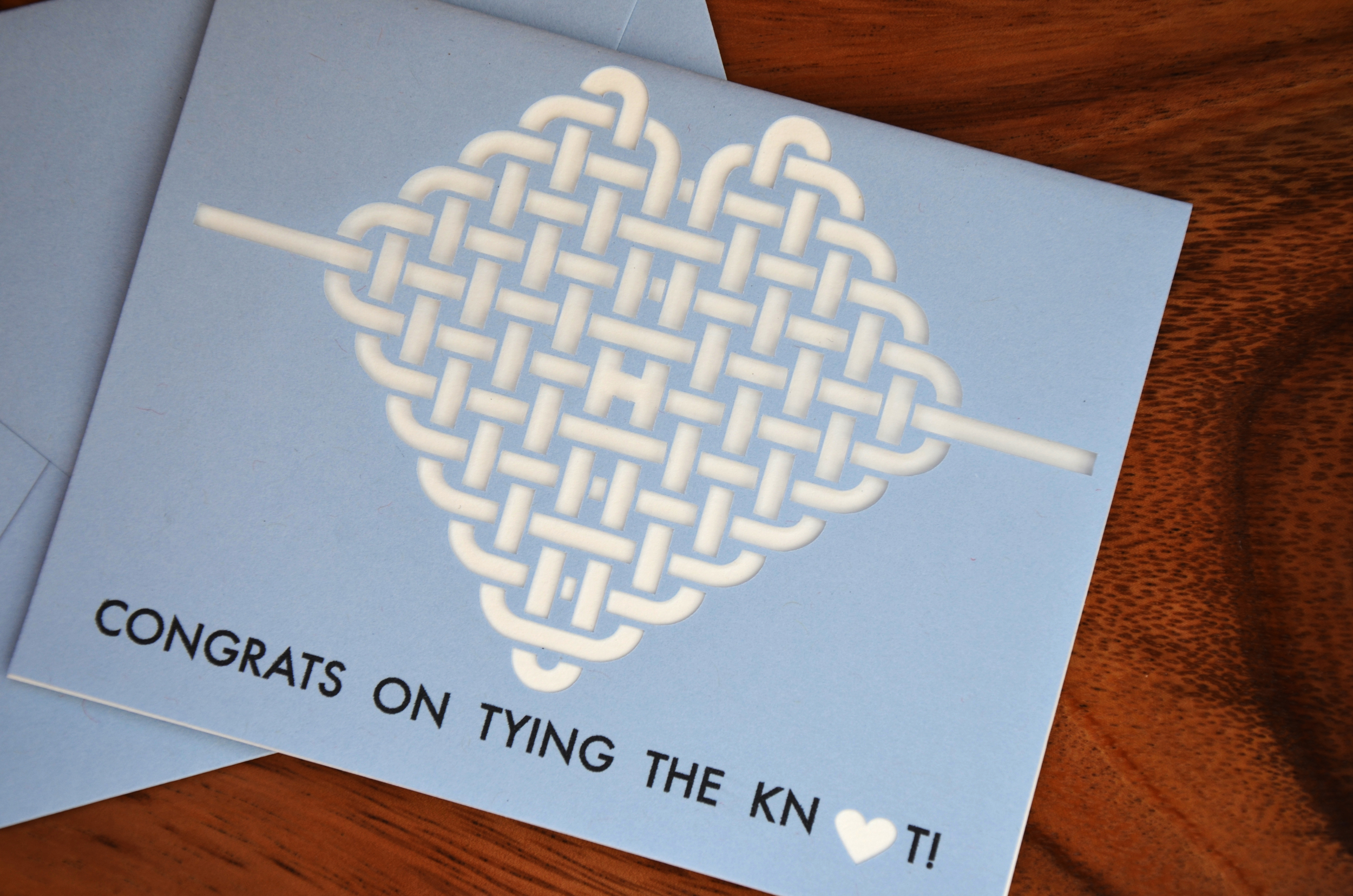 congrats on tying the knot | light blue