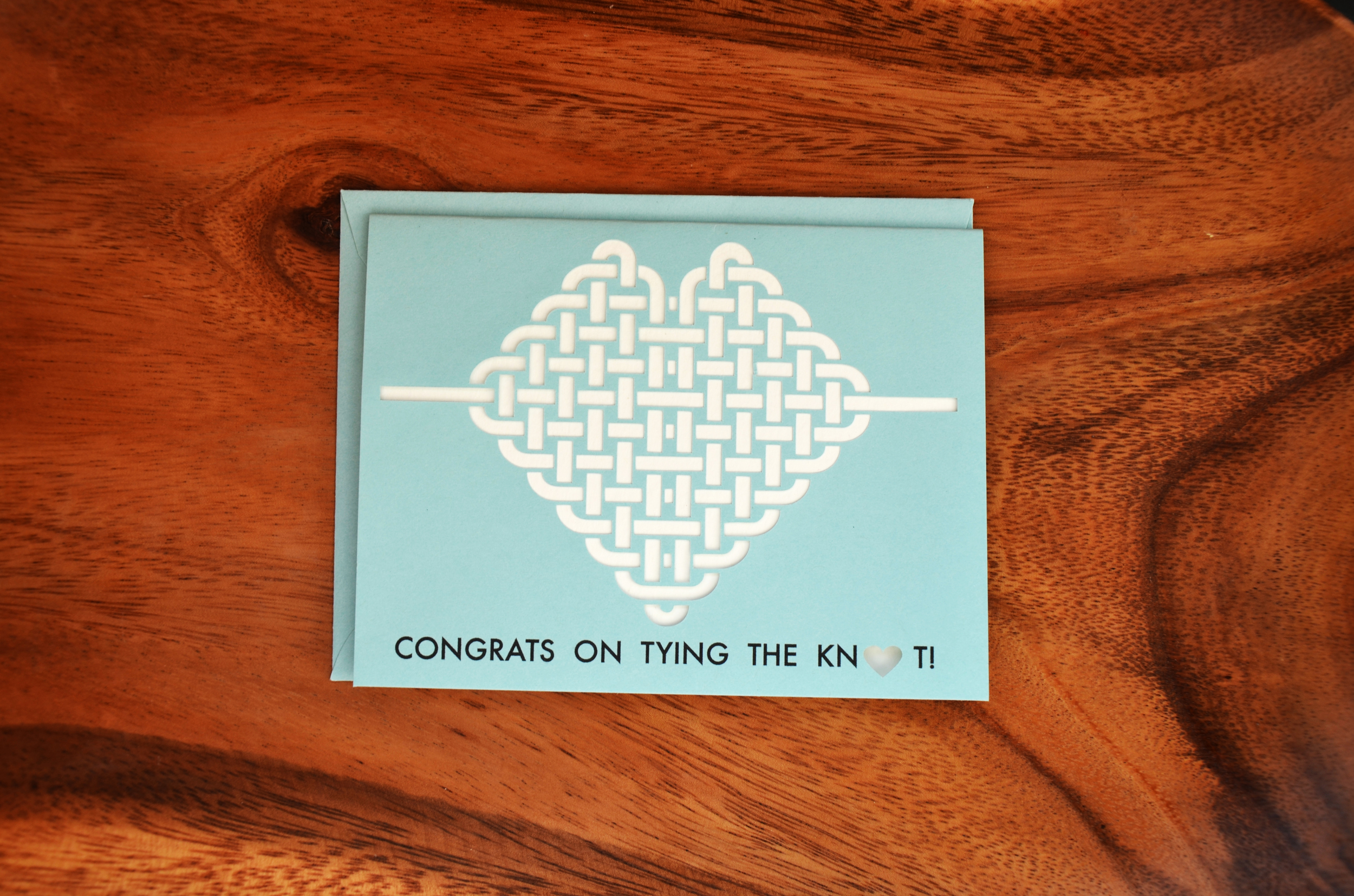 congrats on tying the knot | blue green