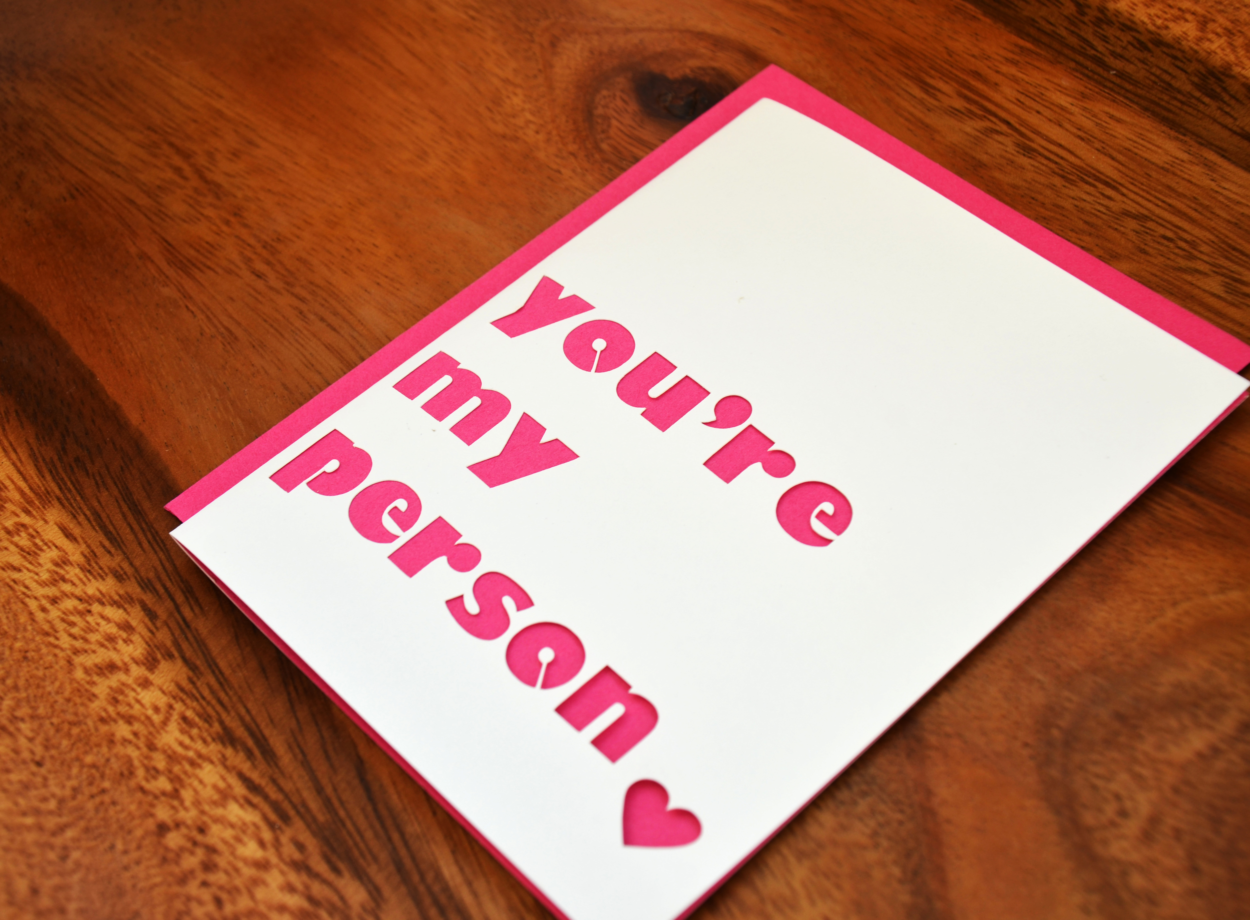 you're my person | bright pink