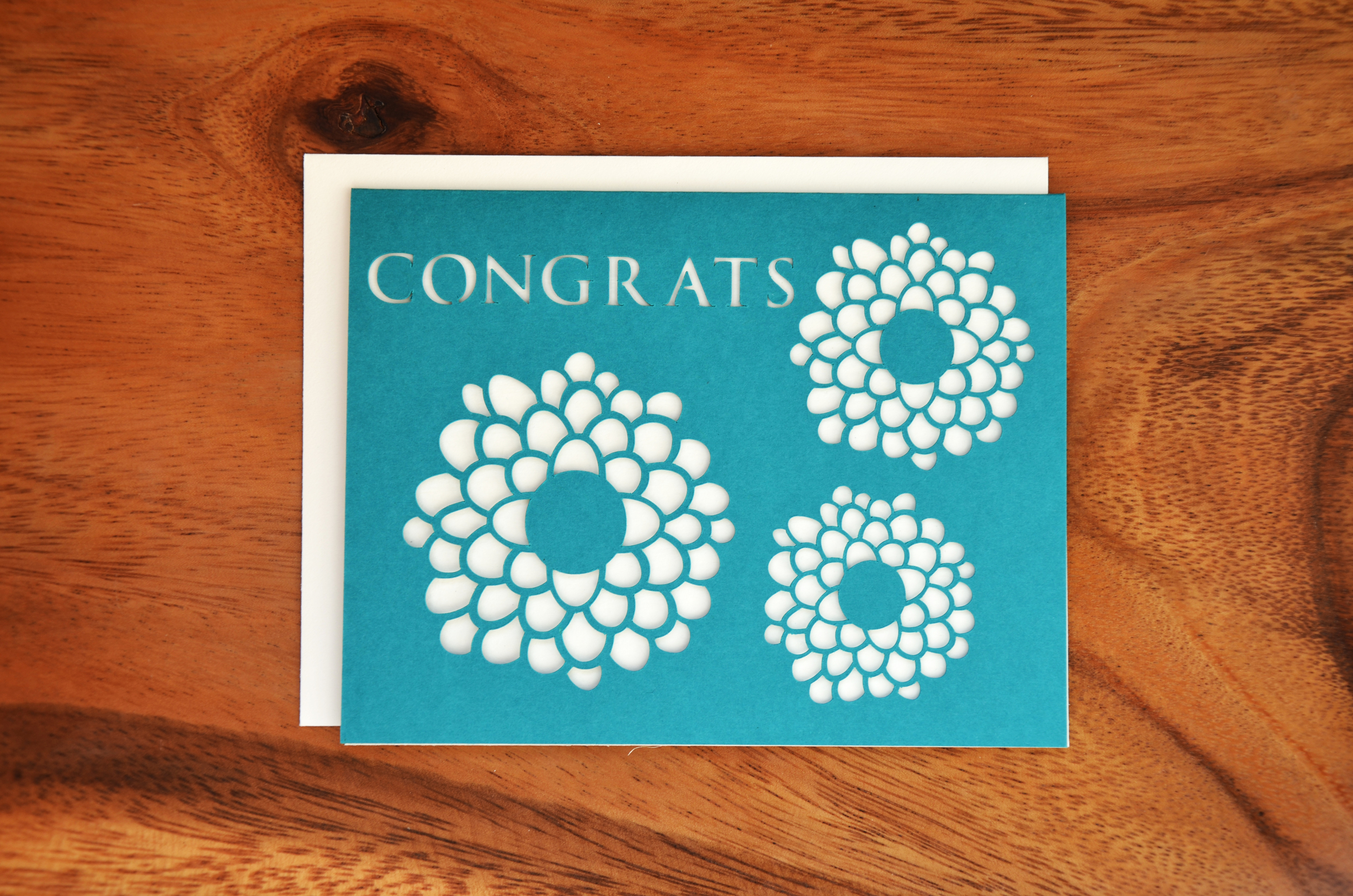 flower congrats | turquoise