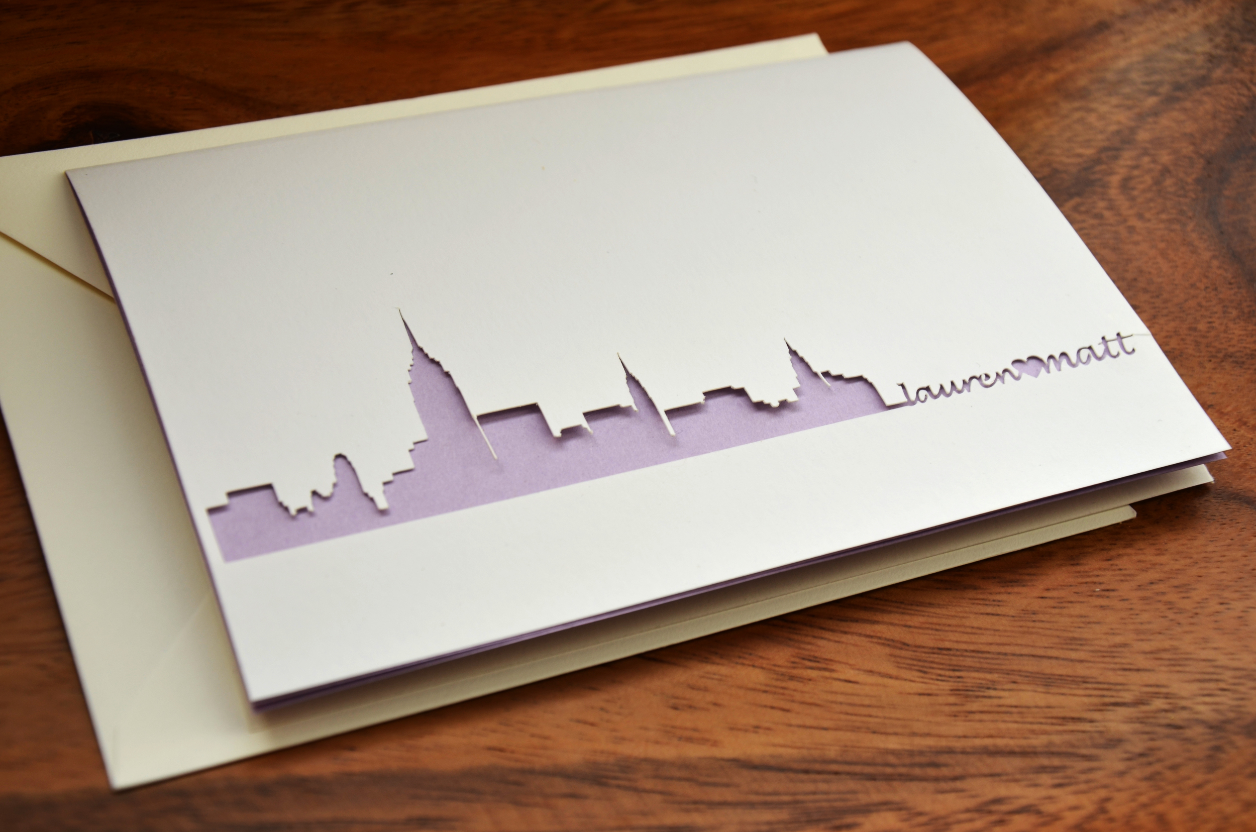 nyc skyline card