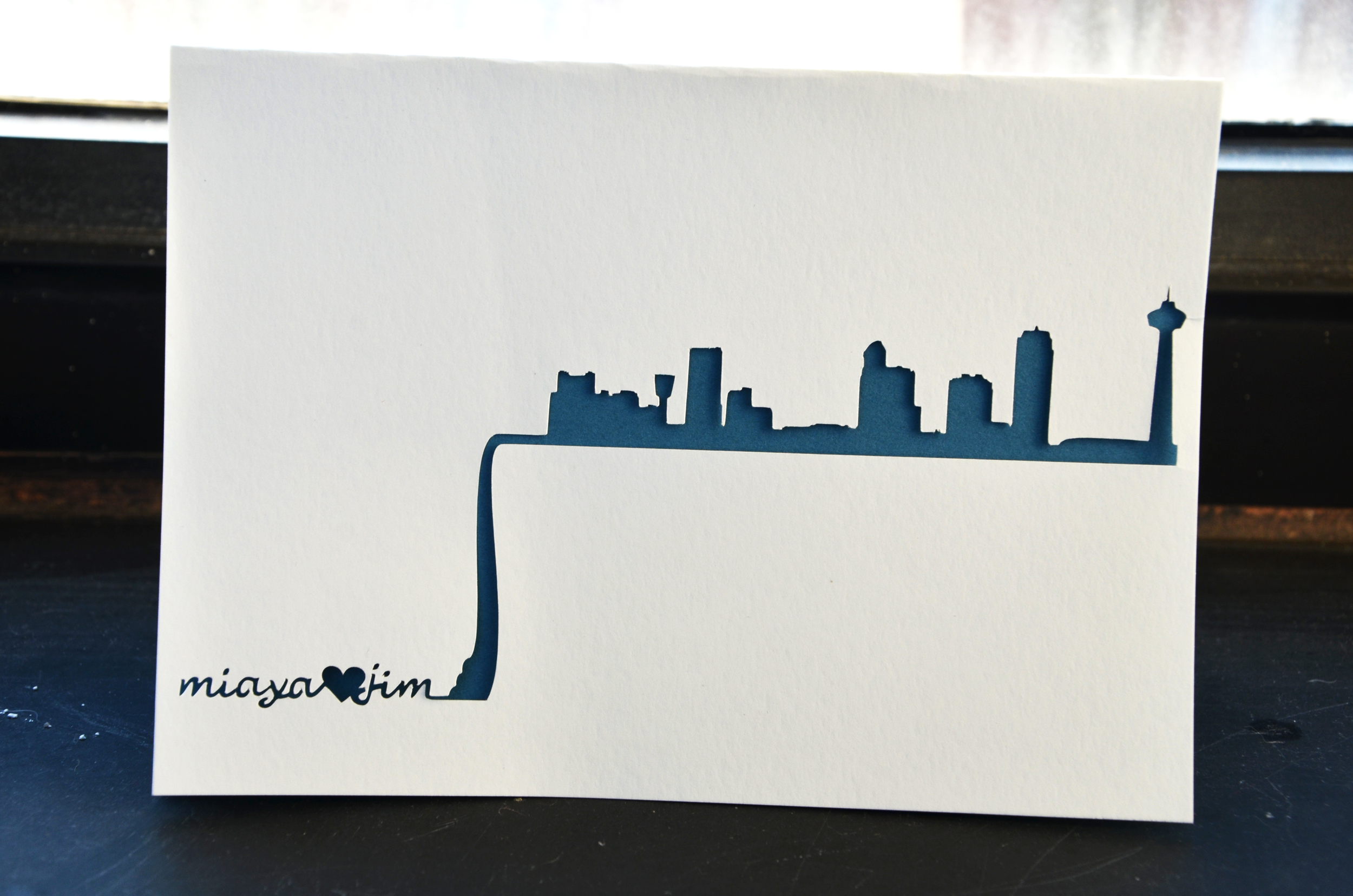 niagara falls skyline card