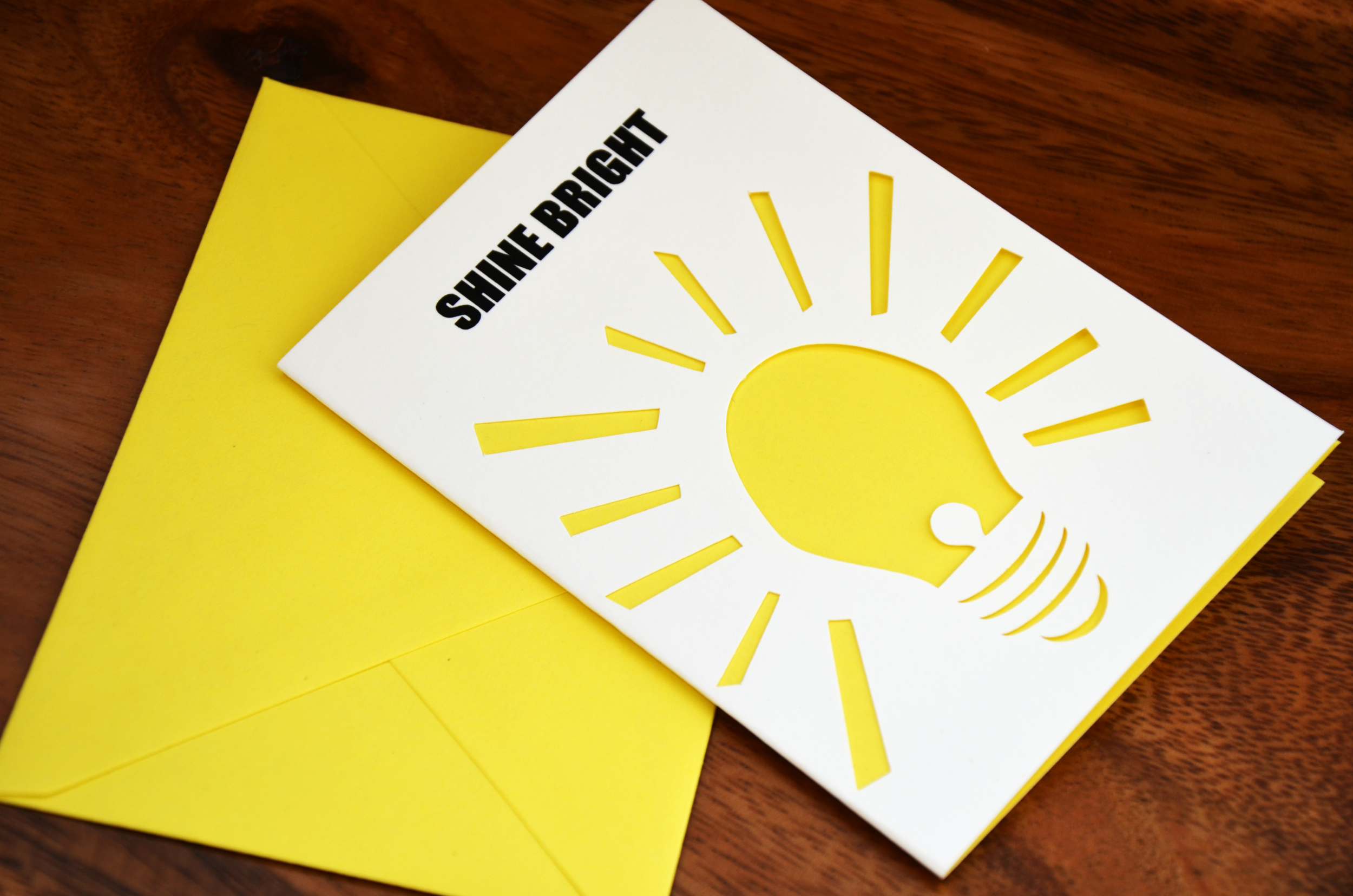 shine bright | yellow