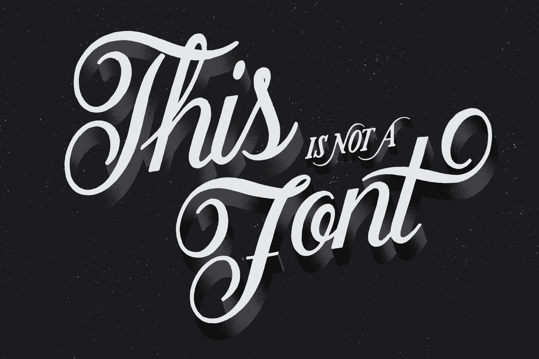 "This is not a font"