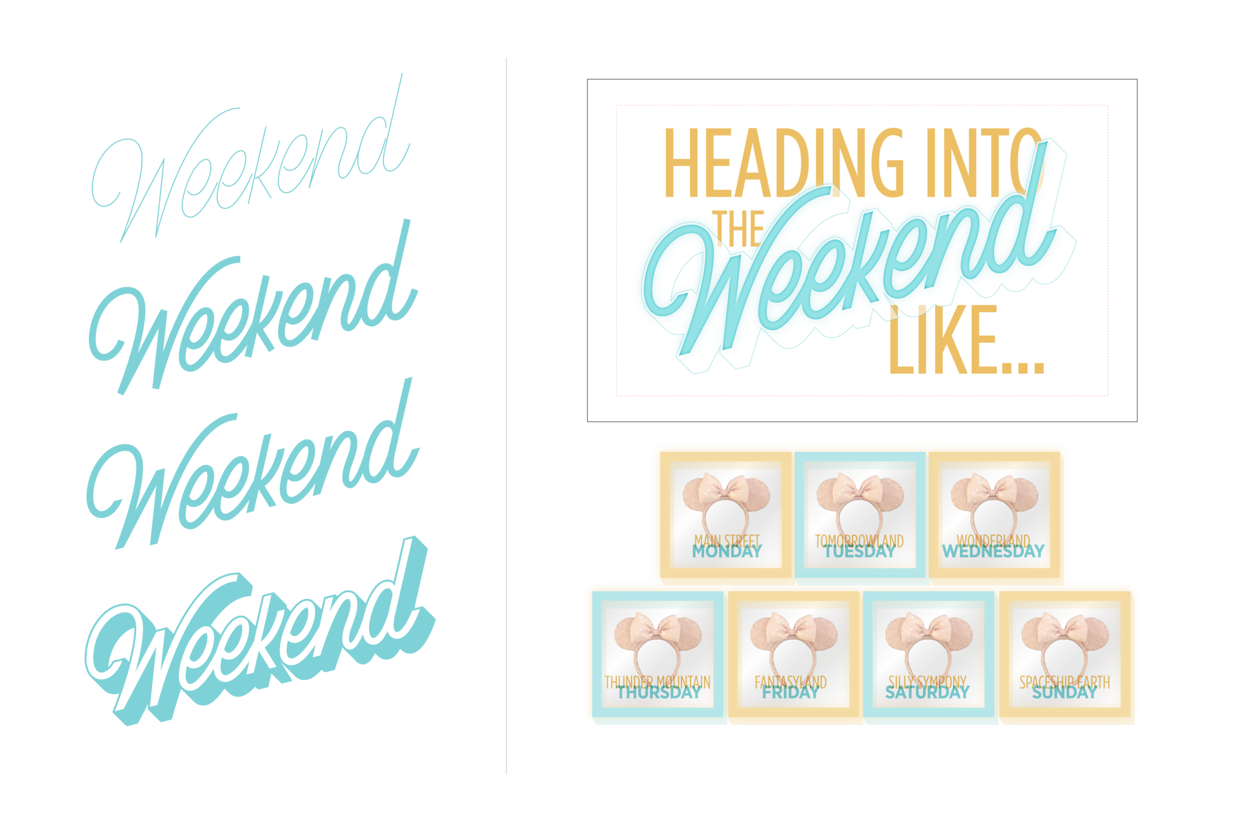 Concept development - weekend wall