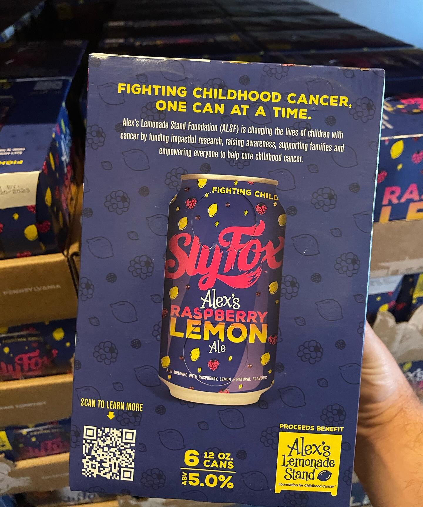 @slyfoxbeer is in the building!!!! We are beyond excited to be launching them in Florida this week and kicking things off with their Raspberry Lemon Ale with a portion of the proceeds going to @alexslemonade!!! 💪💪💪