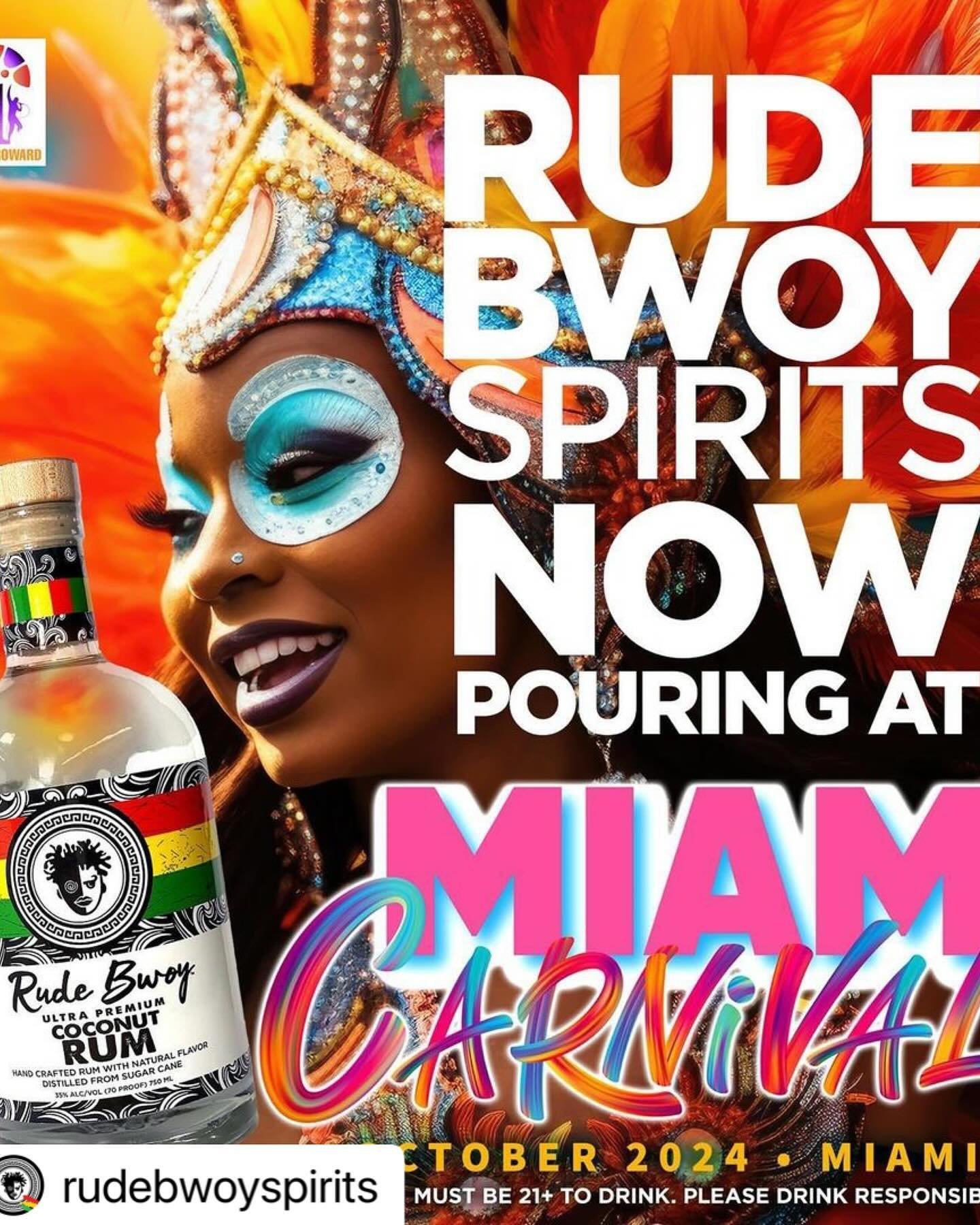 🎉 Exciting News! 🎉

We are thrilled to announce that Rude Bwoy Spirits is the official bar concessionaire for this year&rsquo;s Miami Carnival Weekend 2024🌴✨ 

Get ready to elevate your carnival experience with our premium spirits, perfect for cel