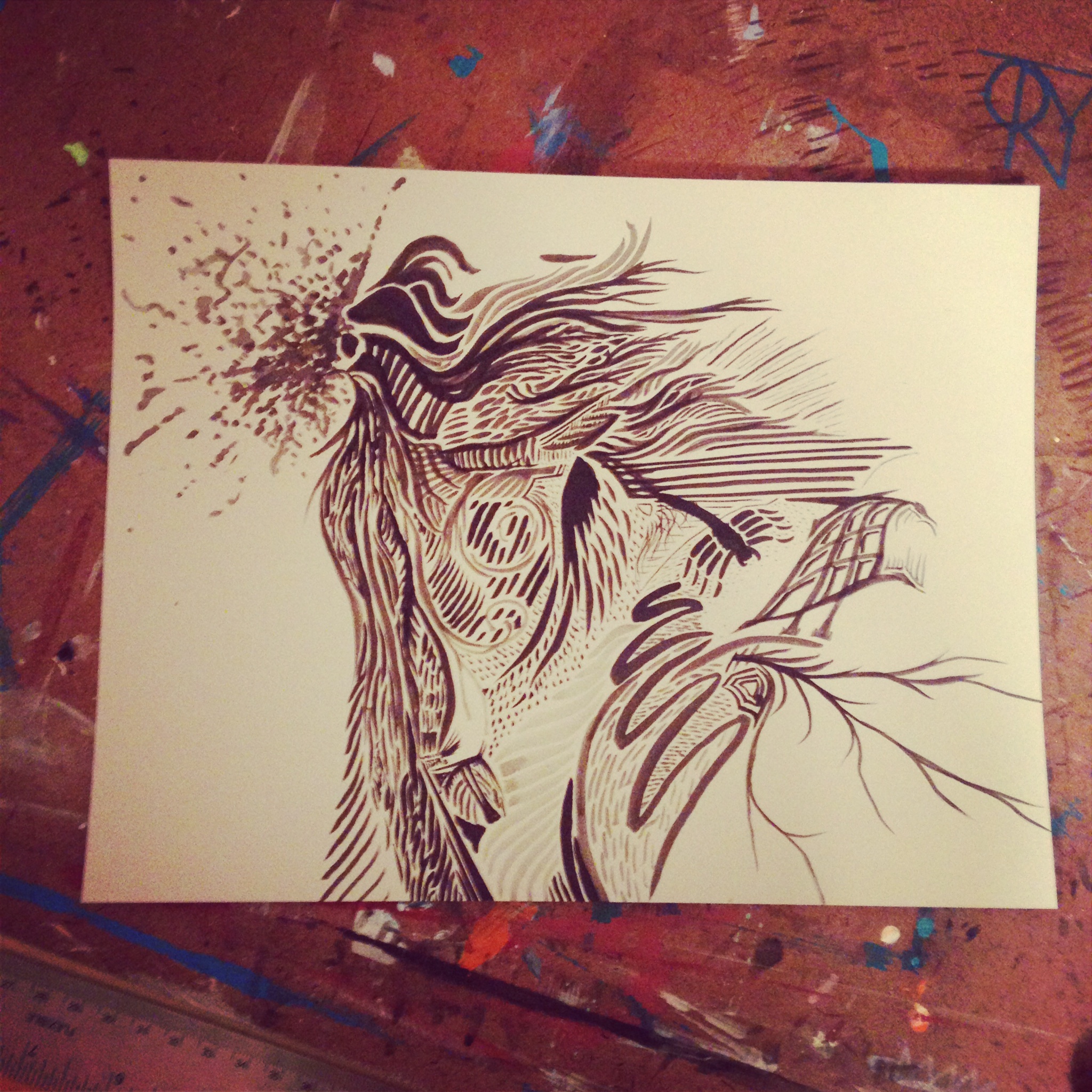 Ink without direction