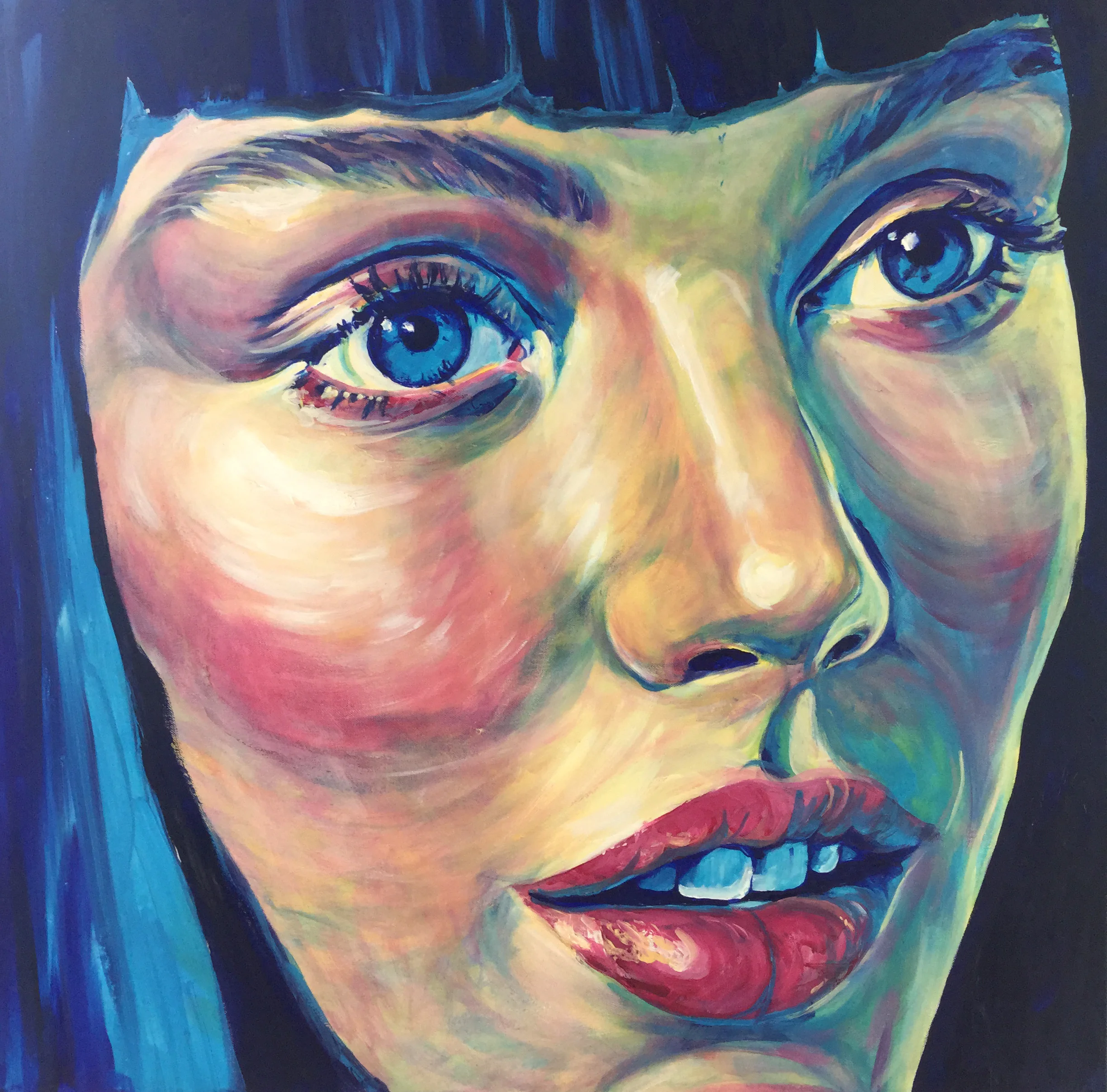 " BANGS" 60 x 60 cm - Oil on Canvas *SOLD