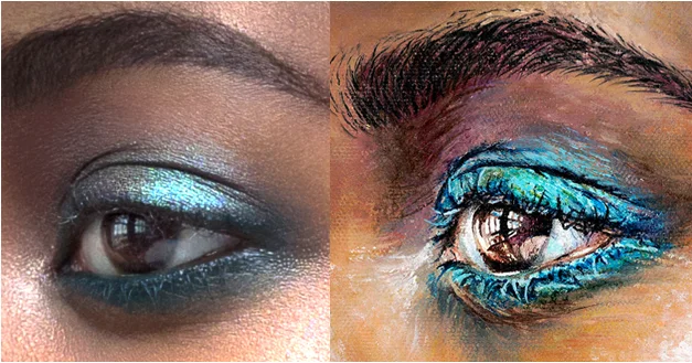 Original - High resolution photograph ensures detailed realistic oil painting.