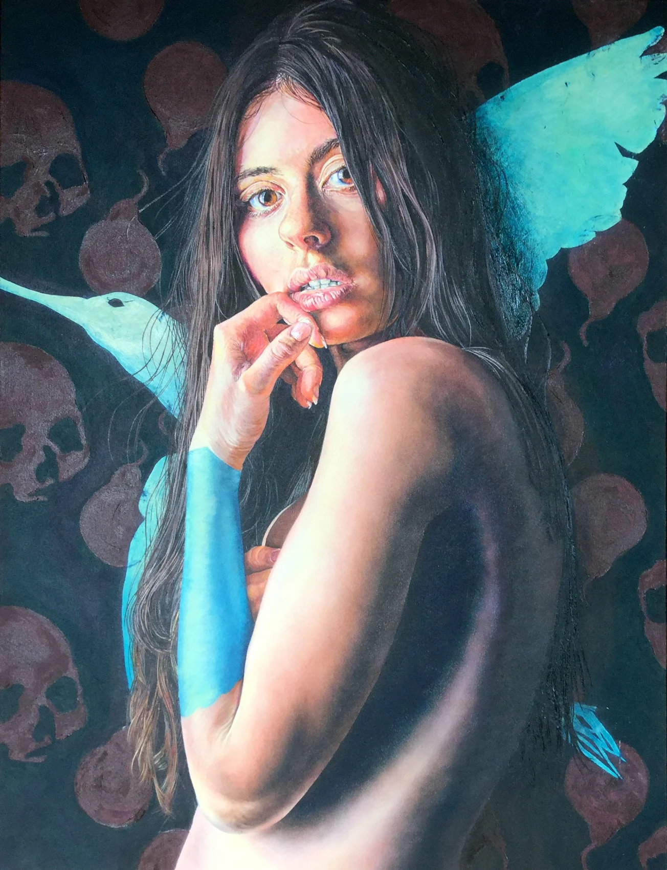 'Never a still life - Ruth and the Godwit' - oil on Canvas: 60 x 80 cm *SOLD