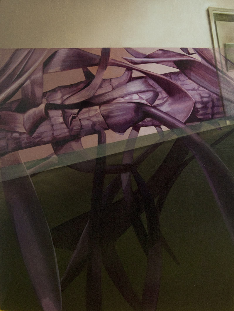 Overprocessed 5 , oil on plywood panel, 2012