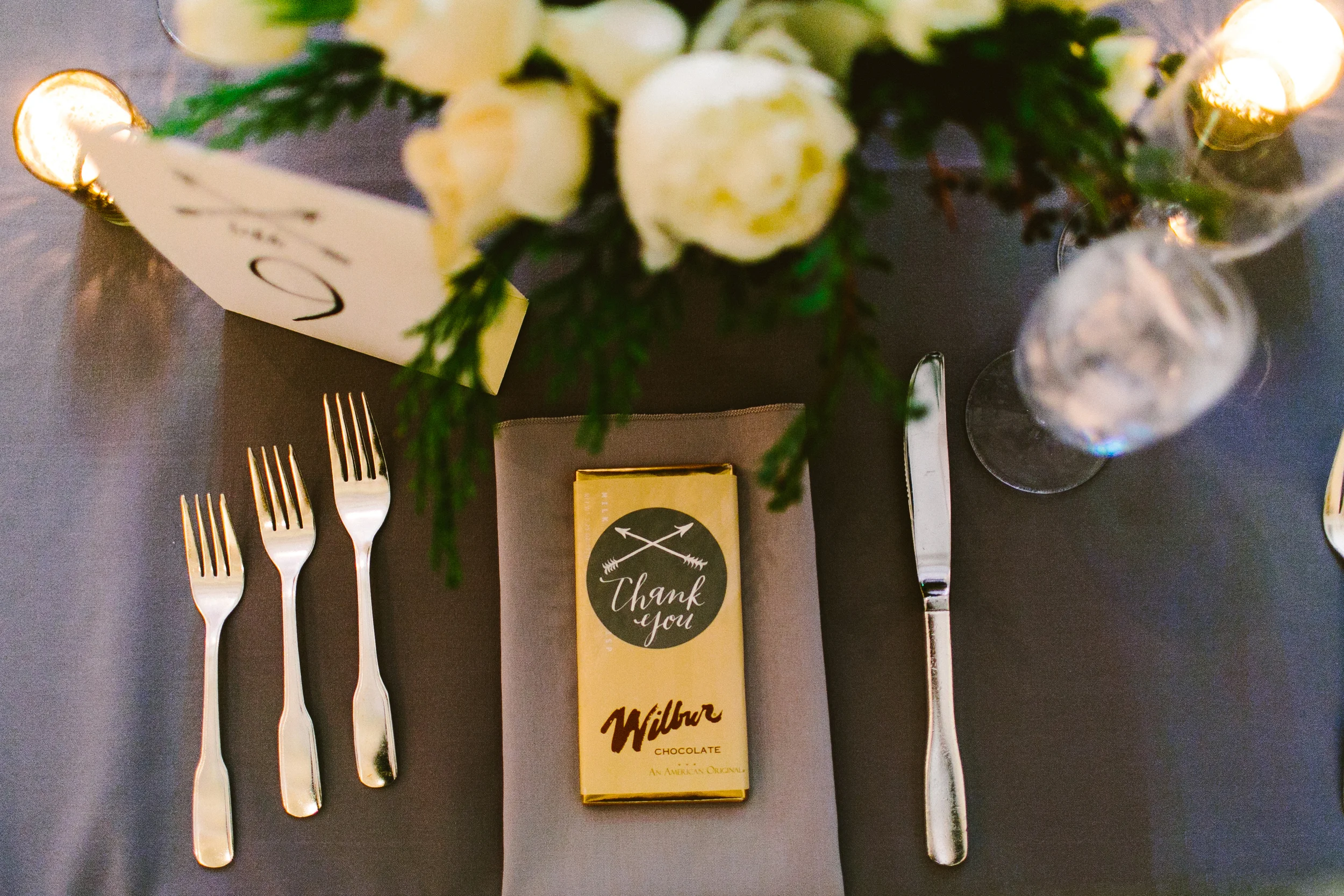favor stickers calligraphy by hello, bird. // photo by redfield photography