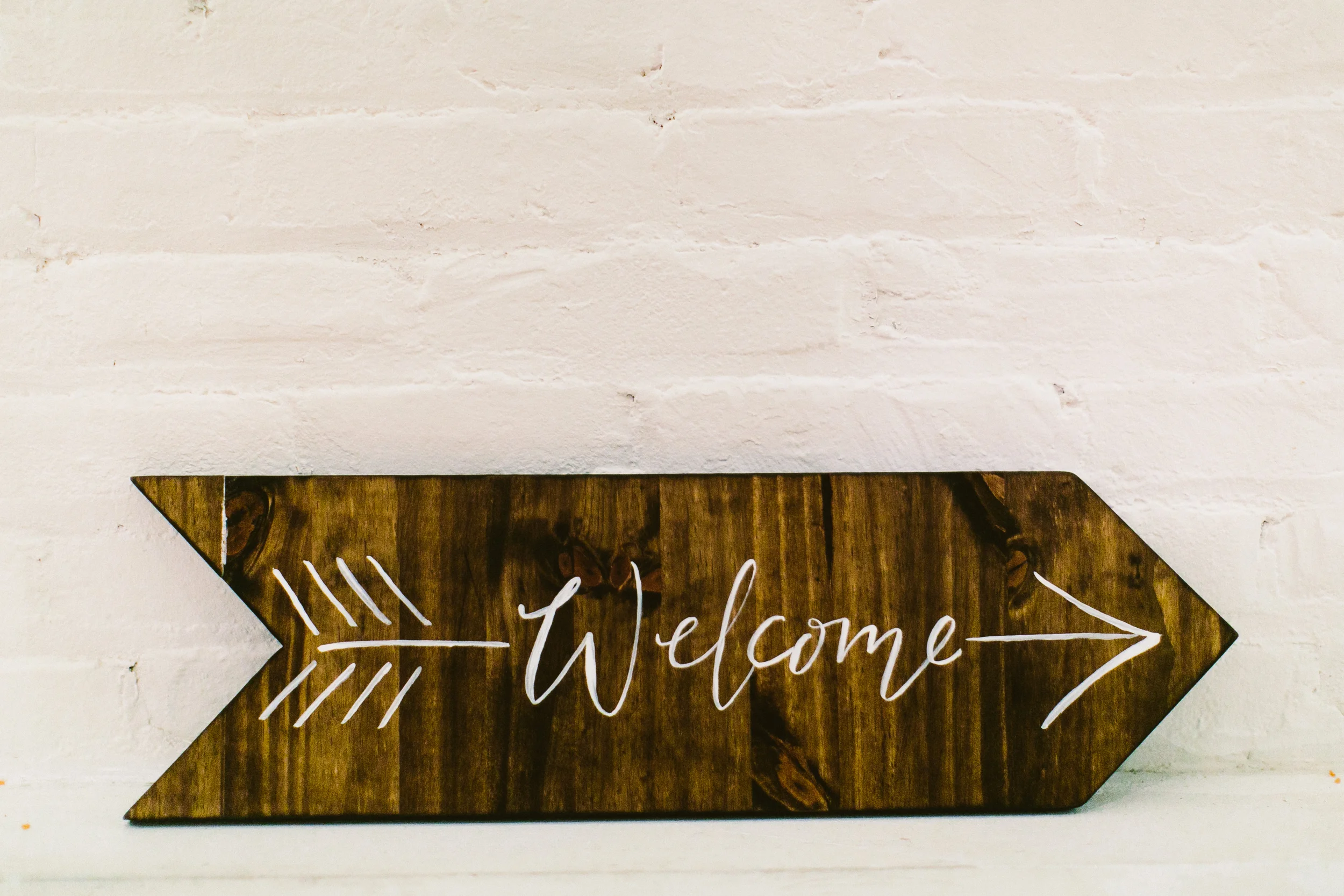 hand-painted signage calligraphy by hello, bird. // photo by redfield photography