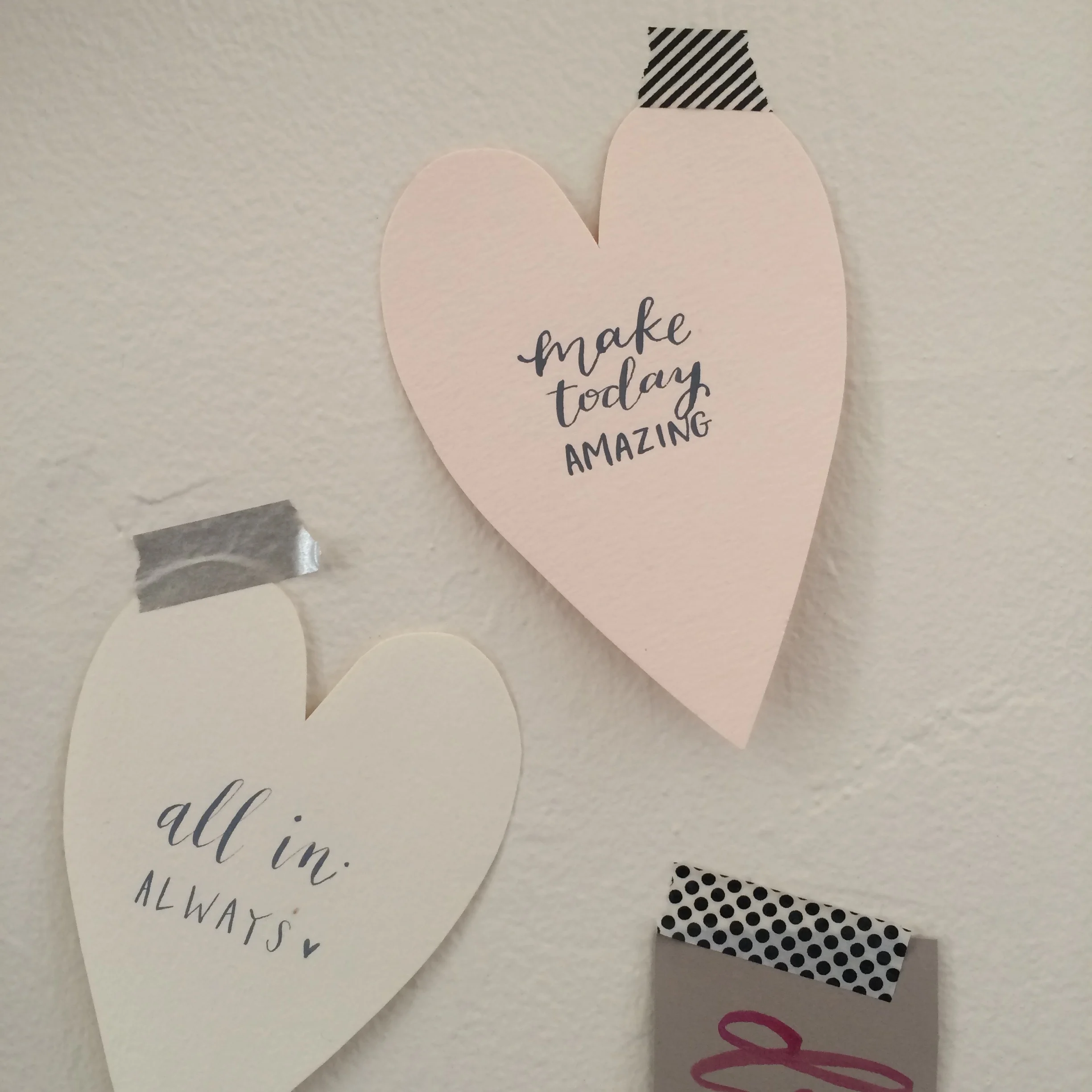 a leftover valentine/notes to self. // hello, bird. studio tour.