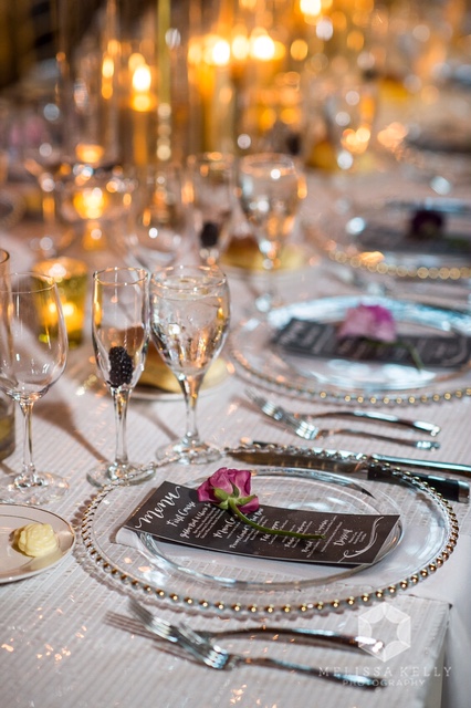 black and white dinner reception menu by hello, bird. // photo courtesy of melissa kelly photography // florals by papertini floral