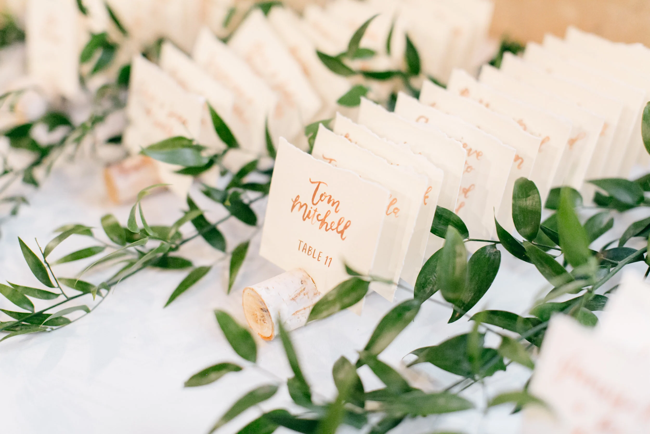 escort cards by hello, bird. // photo by emily wren photography