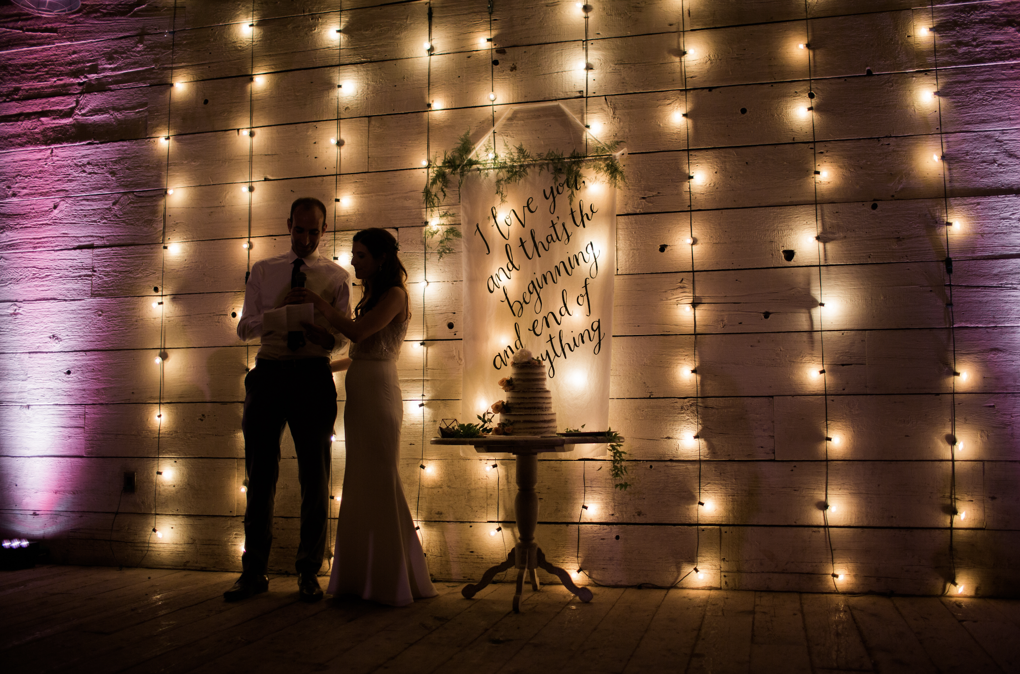 banner by hello, bird. // florals by Devon + Pinkett // cake by Carley's Cakes// photo courtesy of Siousca Photography