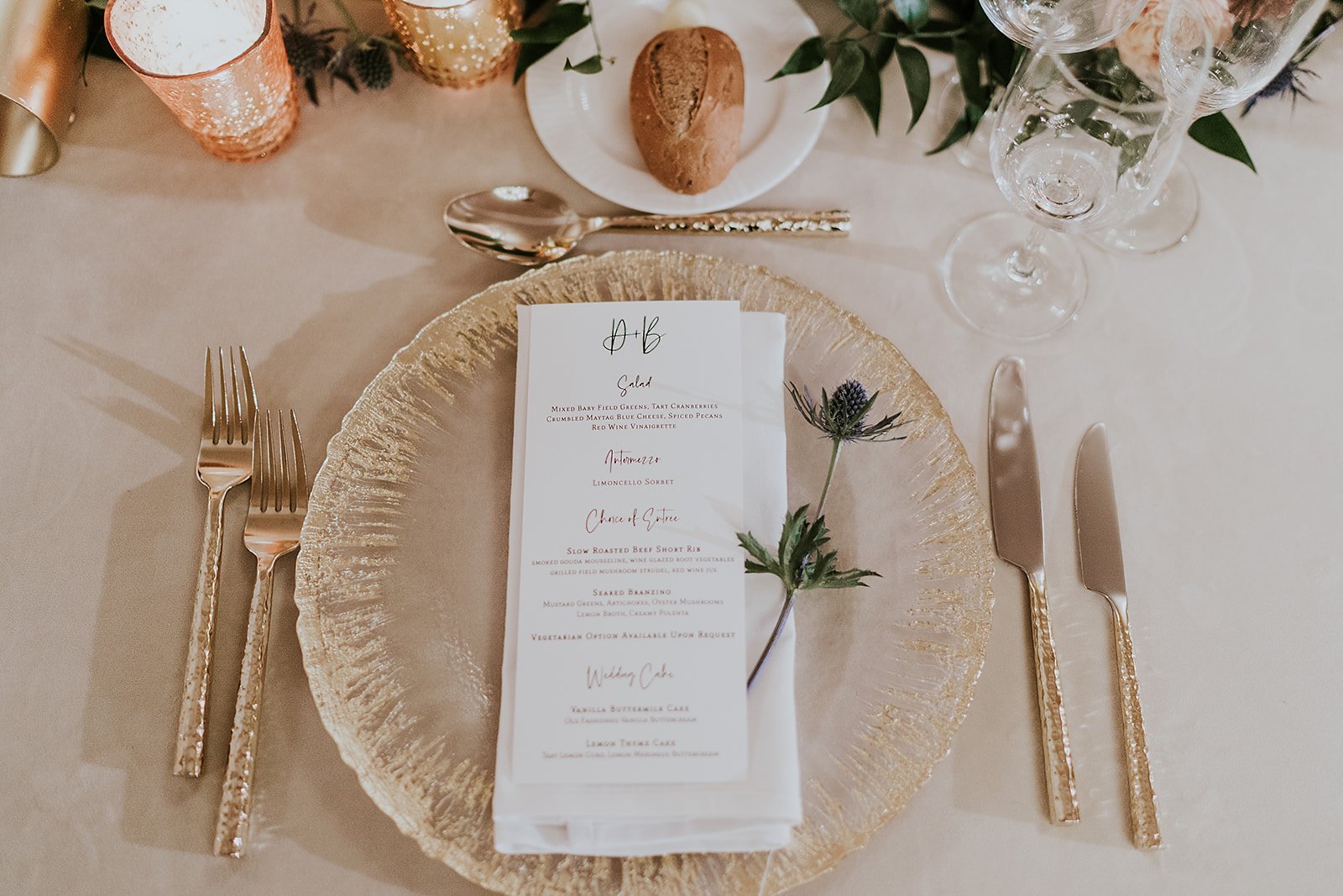  wedding dinner menus by hello, bird | photo by m2 photography 