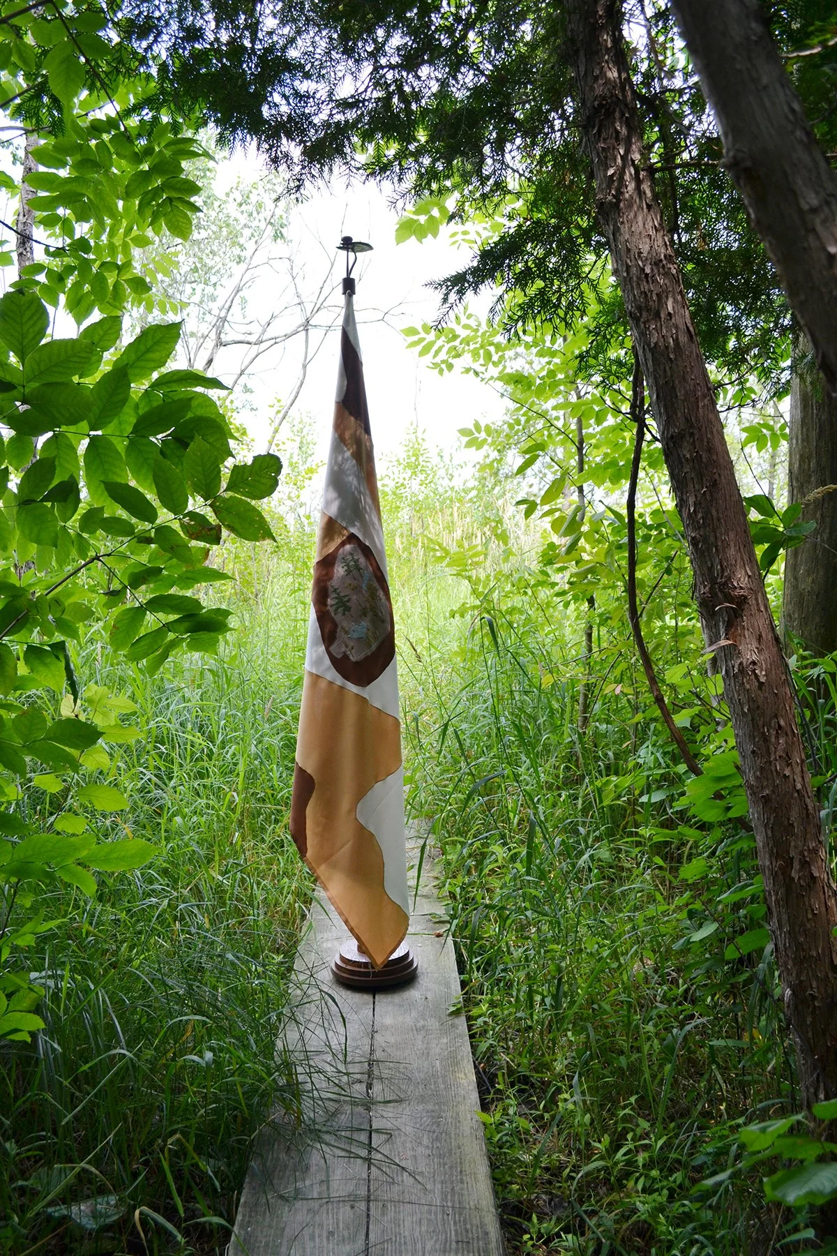 Permeable Ground: Flag for the Cedarburg Bog