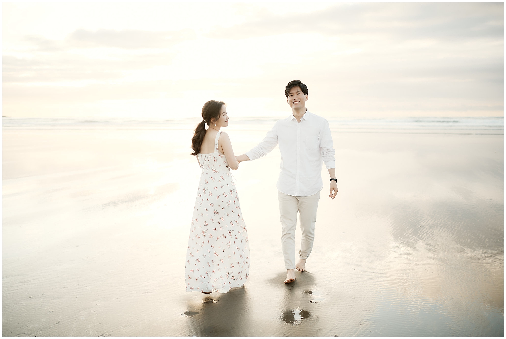 Auckland Muriwai Prewedding Engagement Shoot 오클랜드 웨딩 스냅 オークランド ウェディングフォト 前撮り