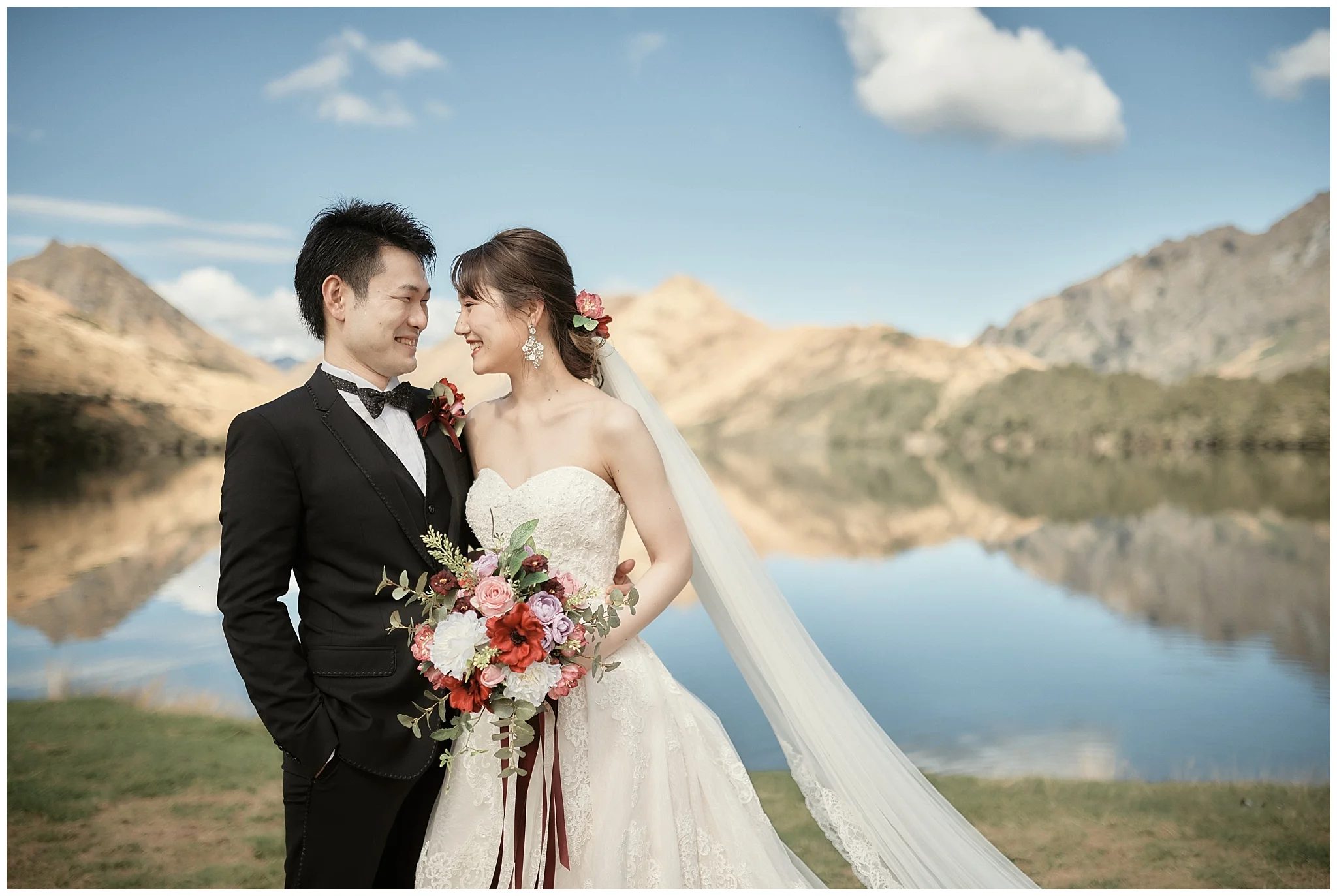 Queenstown Tekapo New Zealand Prewedding Wedding Photographer  ニュージーランド クイーンズタウン テカポ ウェディング 前撮り フォト