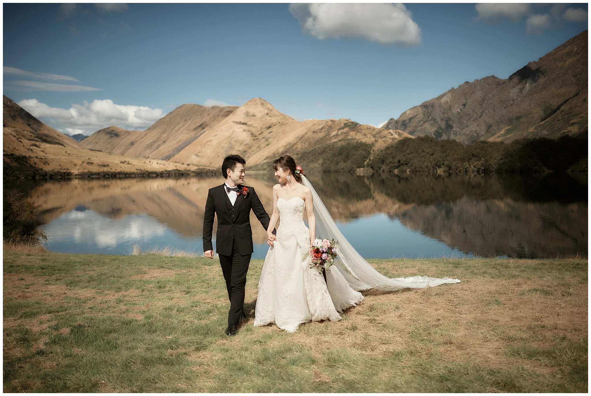 Queenstown Tekapo New Zealand Prewedding Wedding Photographer  ニュージーランド クイーンズタウン テカポ ウェディング 前撮り フォト