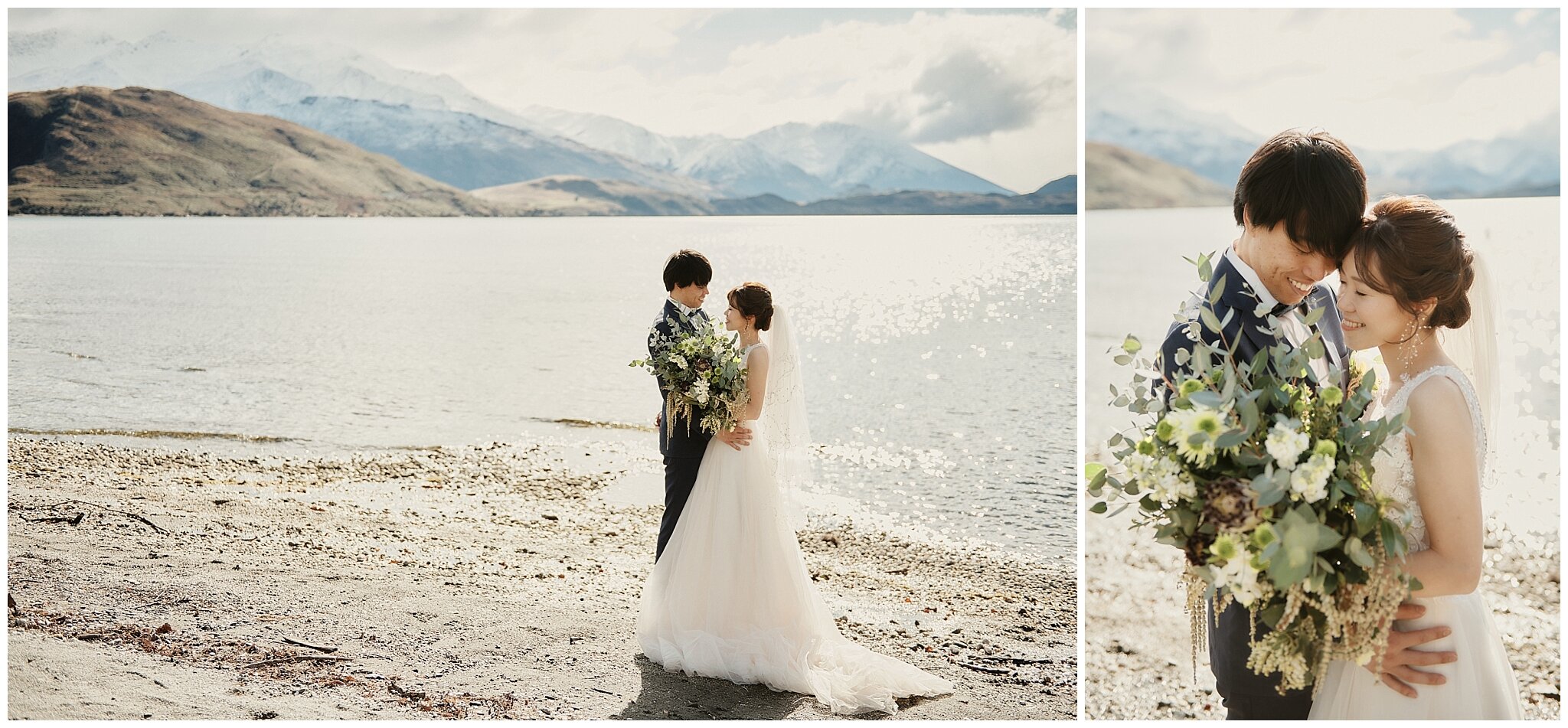 Queenstown Wanaka Prewedding Winter Wedding ニュージーランド ウェディング 前撮り フォトグラファー クイーンズタウン テカポ