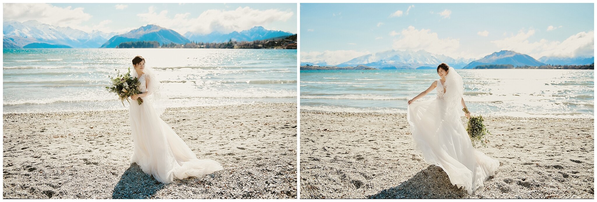 Queenstown Wanaka Prewedding Winter Wedding ニュージーランド ウェディング 前撮り フォトグラファー クイーンズタウン テカポ