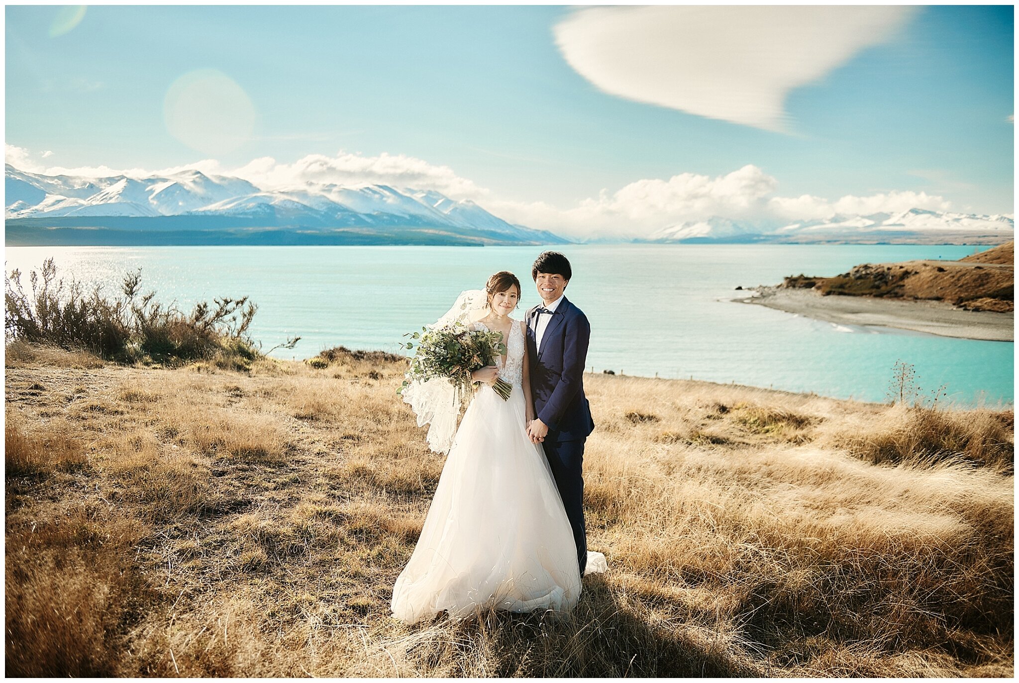 Queenstown Tekapo Prewedding Winter Wedding ニュージーランド ウェディング 前撮り フォトグラファー クイーンズタウン テカポ