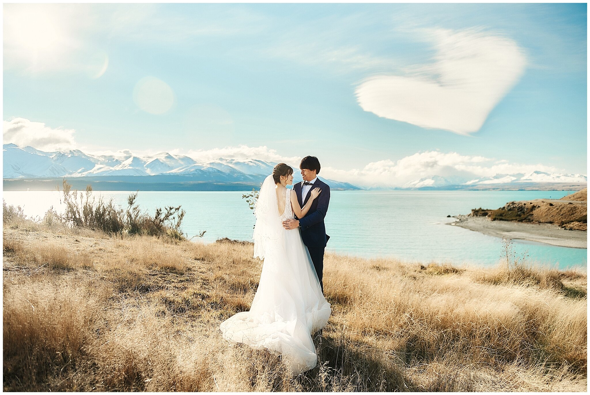 Queenstown Tekapo Prewedding Winter Wedding ニュージーランド ウェディング 前撮り フォトグラファー クイーンズタウン テカポ