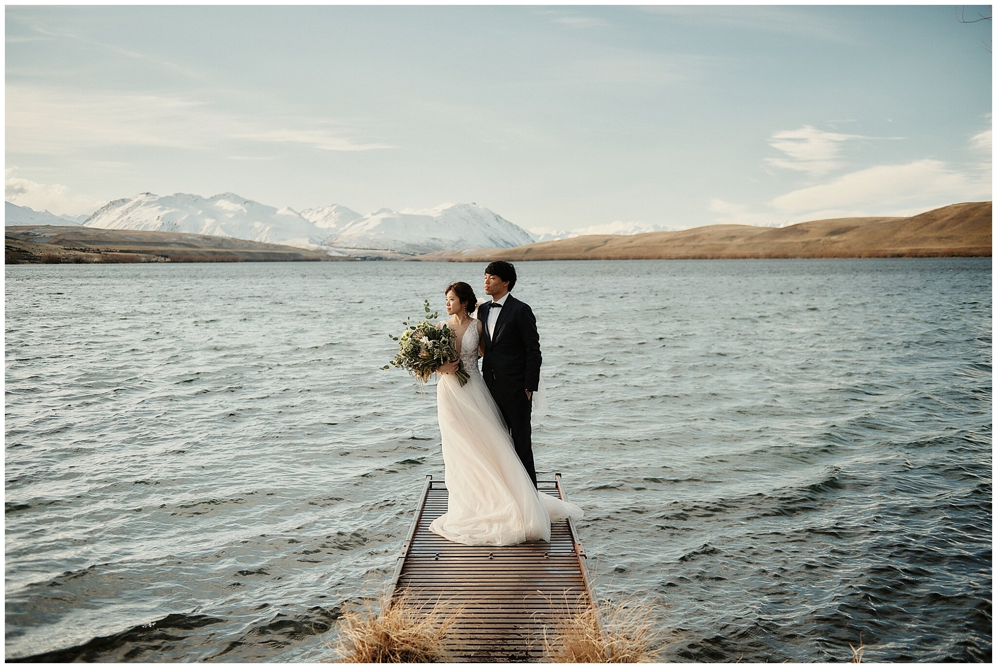 Queenstown Tekapo Prewedding Winter Wedding ニュージーランド ウェディング 前撮り フォトグラファー クイーンズタウン テカポ