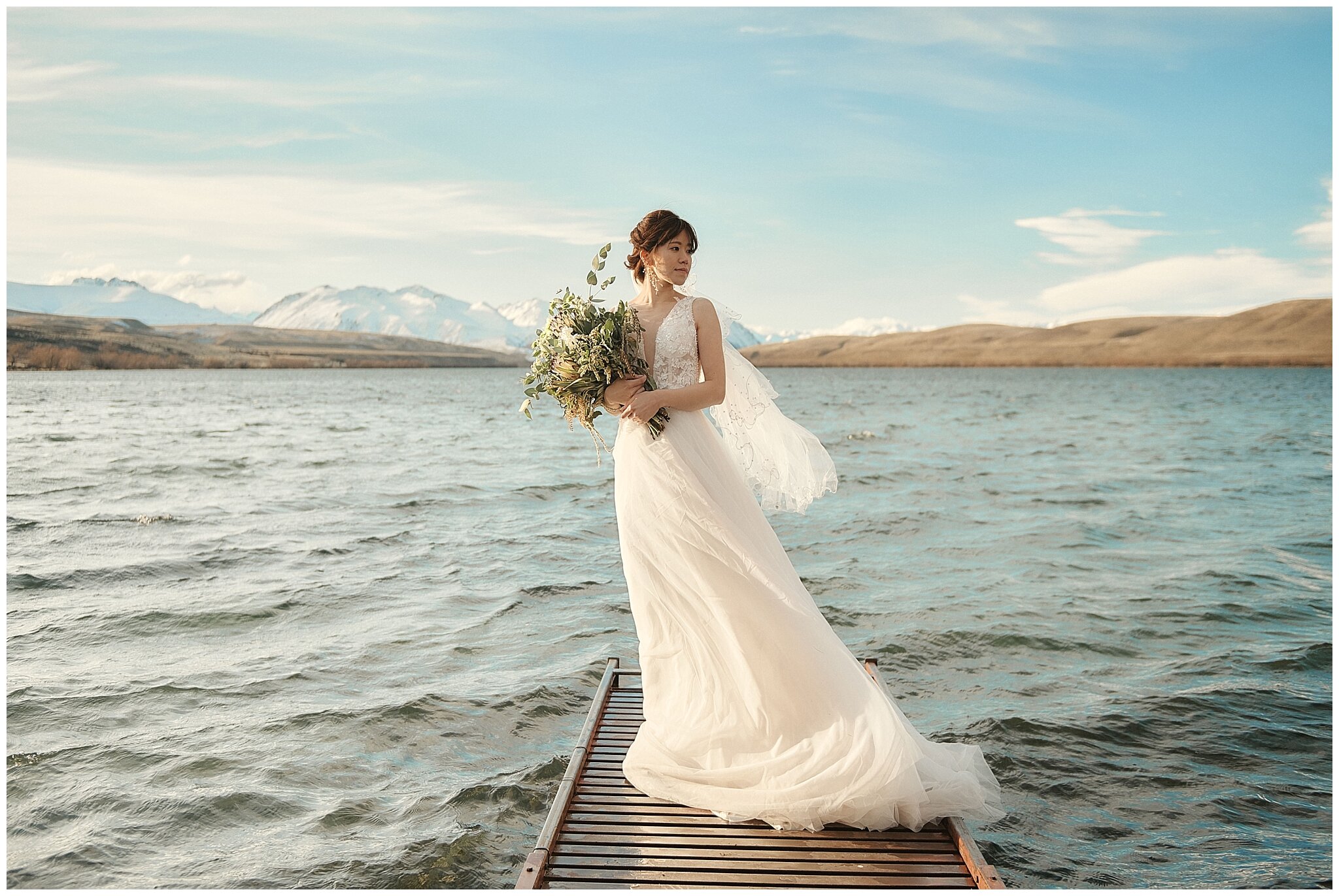Queenstown Tekapo Prewedding Winter Wedding ニュージーランド ウェディング 前撮り フォトグラファー クイーンズタウン テカポ